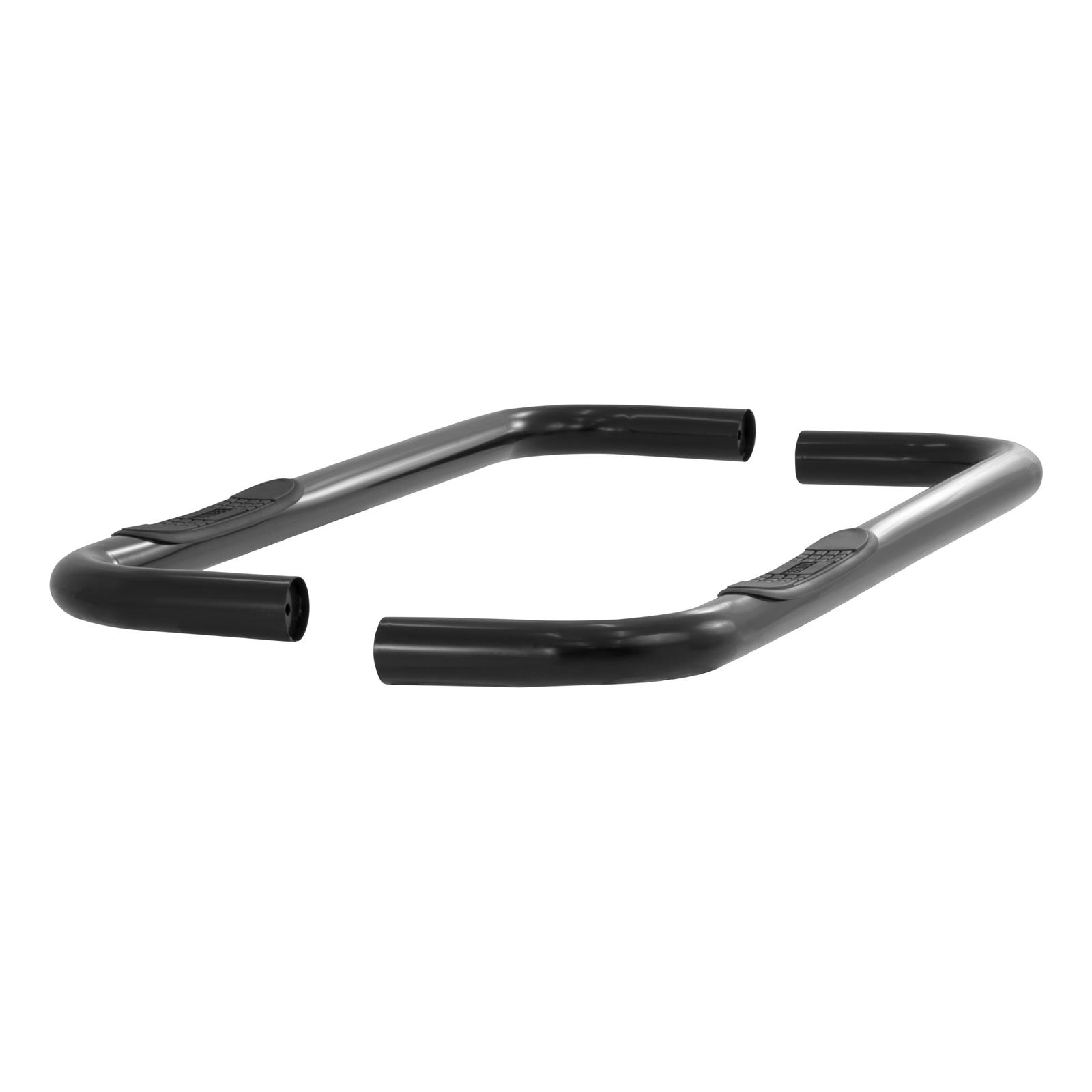 Aries Automotive 3 in. Round Side Bars 204040 Step Bars, Diameter, Steel, Black Powdercoated, Chevy, GMC, Pair thumbnail 3