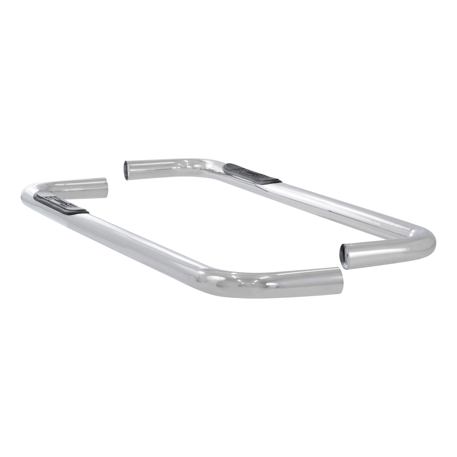 Aries Automotive 3 in. Round Side Bars 204041-2 Step Bars, Diameter, Stainless Steel, Polished, Chevy, GMC, Pair thumbnail 2