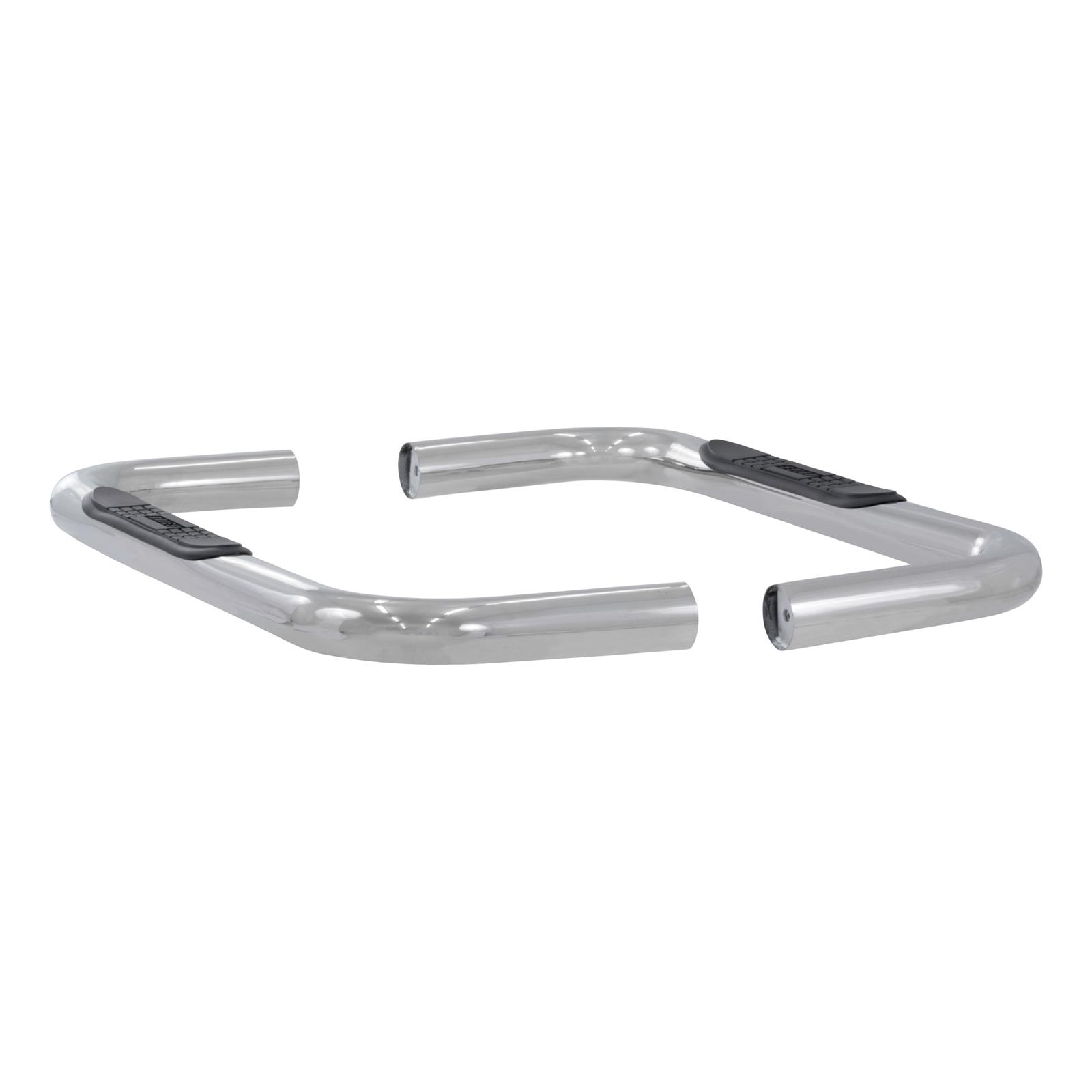 Aries Automotive 3 in. Round Side Bars 204044-2 Step Bars, Diameter, Stainless Steel, Polished, Chevy, GMC, Pair thumbnail 3