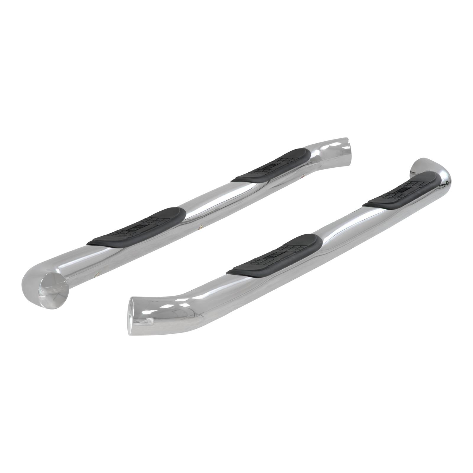 Aries Automotive 3 in. Round Side Bars 204046-2 Step Bars, Diameter, Stainless Steel, Polished, Chevy, GMC, Pair thumbnail 2