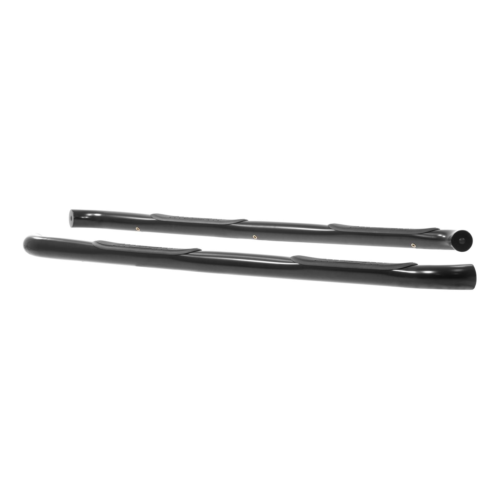 Aries Automotive 3 in. Round Side Bars 204046 Step Bars, Diameter, Steel, Black Powdercoated, Chevy, GMC, Pair thumbnail 4
