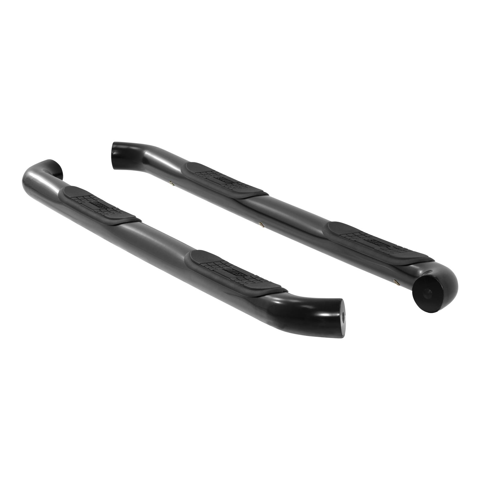 Aries Automotive 3 in. Round Side Bars 204046 Step Bars, Diameter, Steel, Black Powdercoated, Chevy, GMC, Pair thumbnail 2