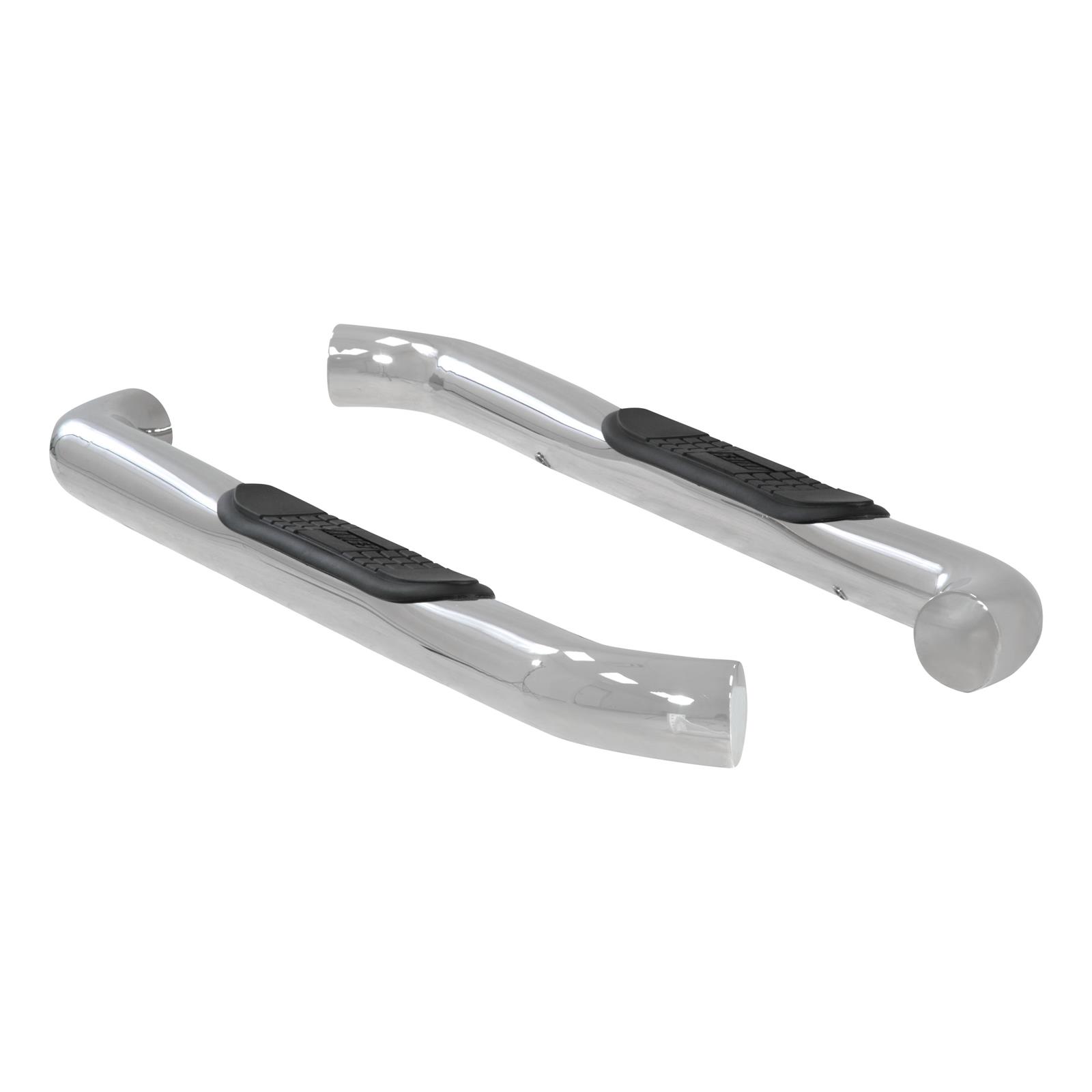 Aries Automotive 3 in. Round Side Bars 204048-2 Step Bars, Diameter, Stainless Steel, Polished, Chevy, GMC, Pair thumbnail 3