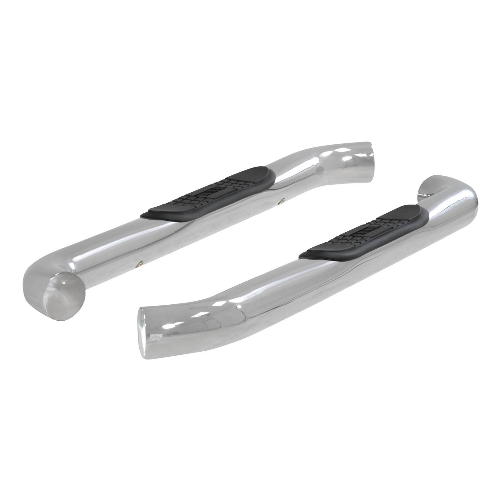 Aries Automotive 3 in. Round Side Bars 204048-2 Step Bars, Diameter, Stainless Steel, Polished, Chevy, GMC, Pair thumbnail 2