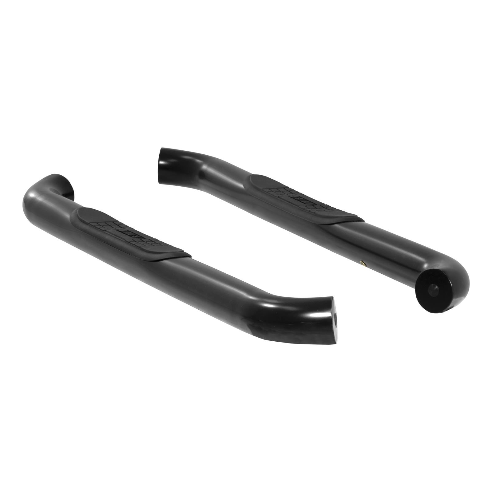 Aries Automotive 3 in. Round Side Bars 204048 Step Bars, Diameter, Steel, Black Powdercoated, Chevy, GMC, Pair thumbnail 2