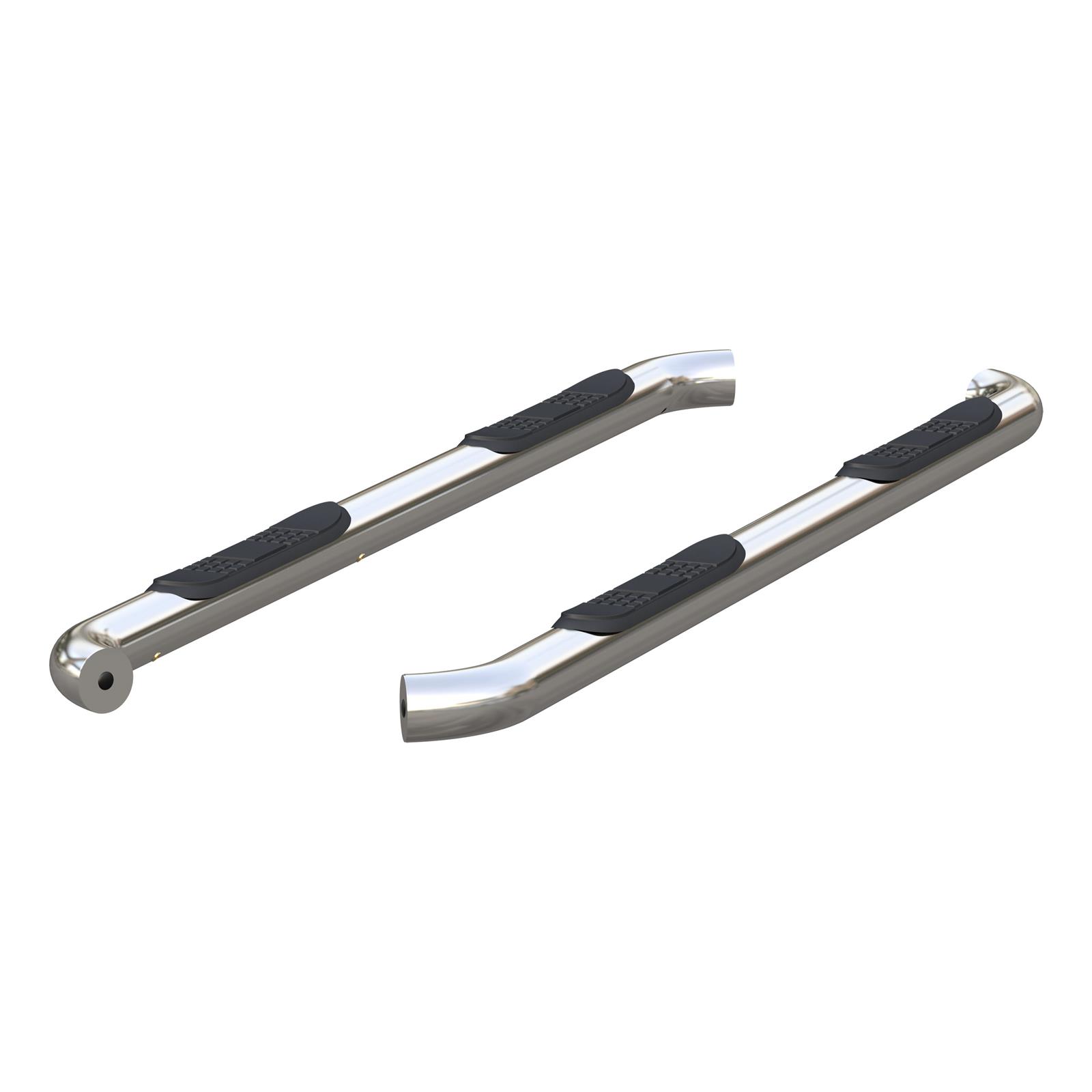 Aries Automotive 3 in. Round Side Bars 204051-2 Step Bars, Diameter, Stainless Steel, Polished, Chevy, GMC, Pair thumbnail 3