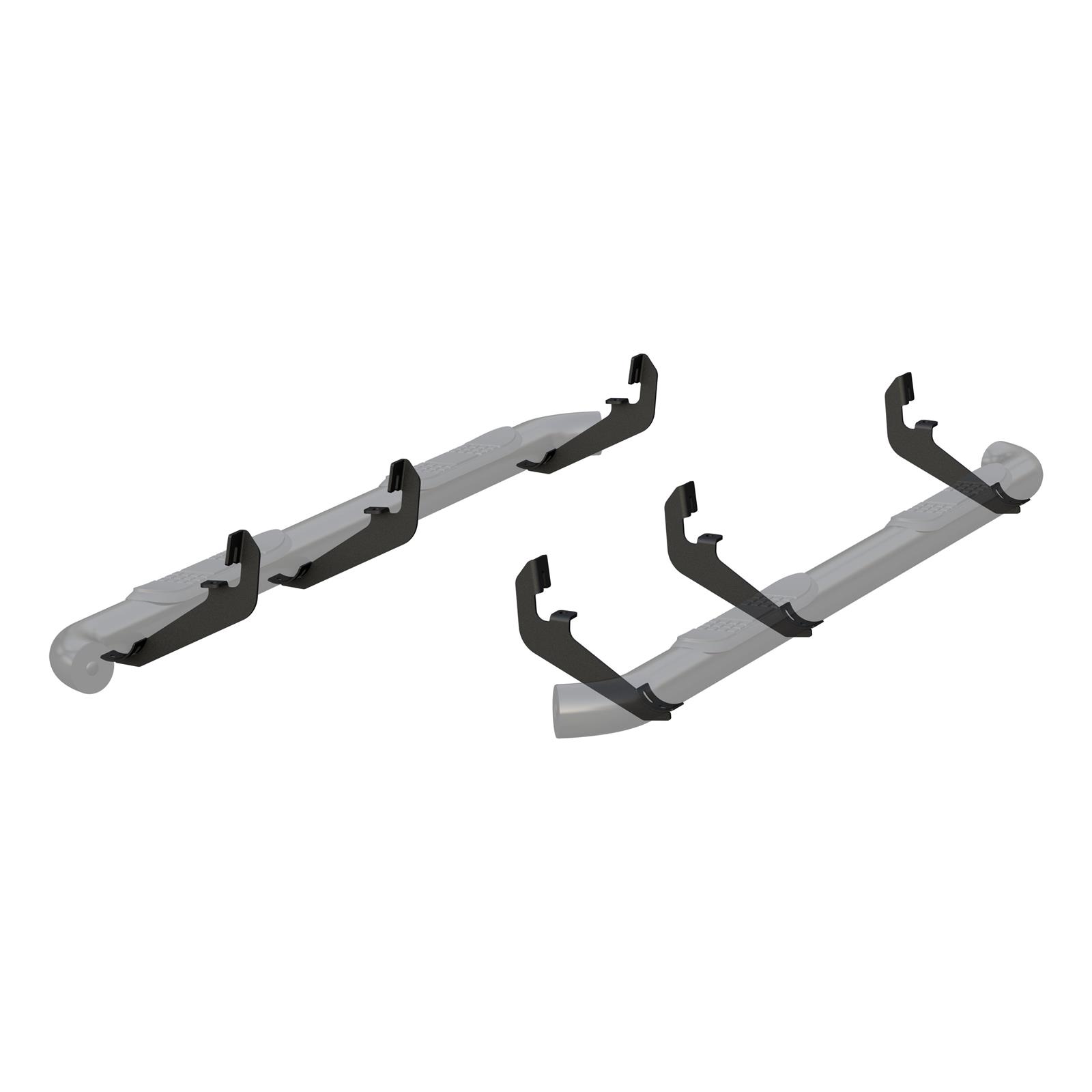 Aries Automotive 3 in. Round Side Bars for 2015-2025 CANYON, COLORADO - 204051 Step Bars, Diameter, Steel, Black Powdercoated, Chevy, GMC, Pair thumbnail 4