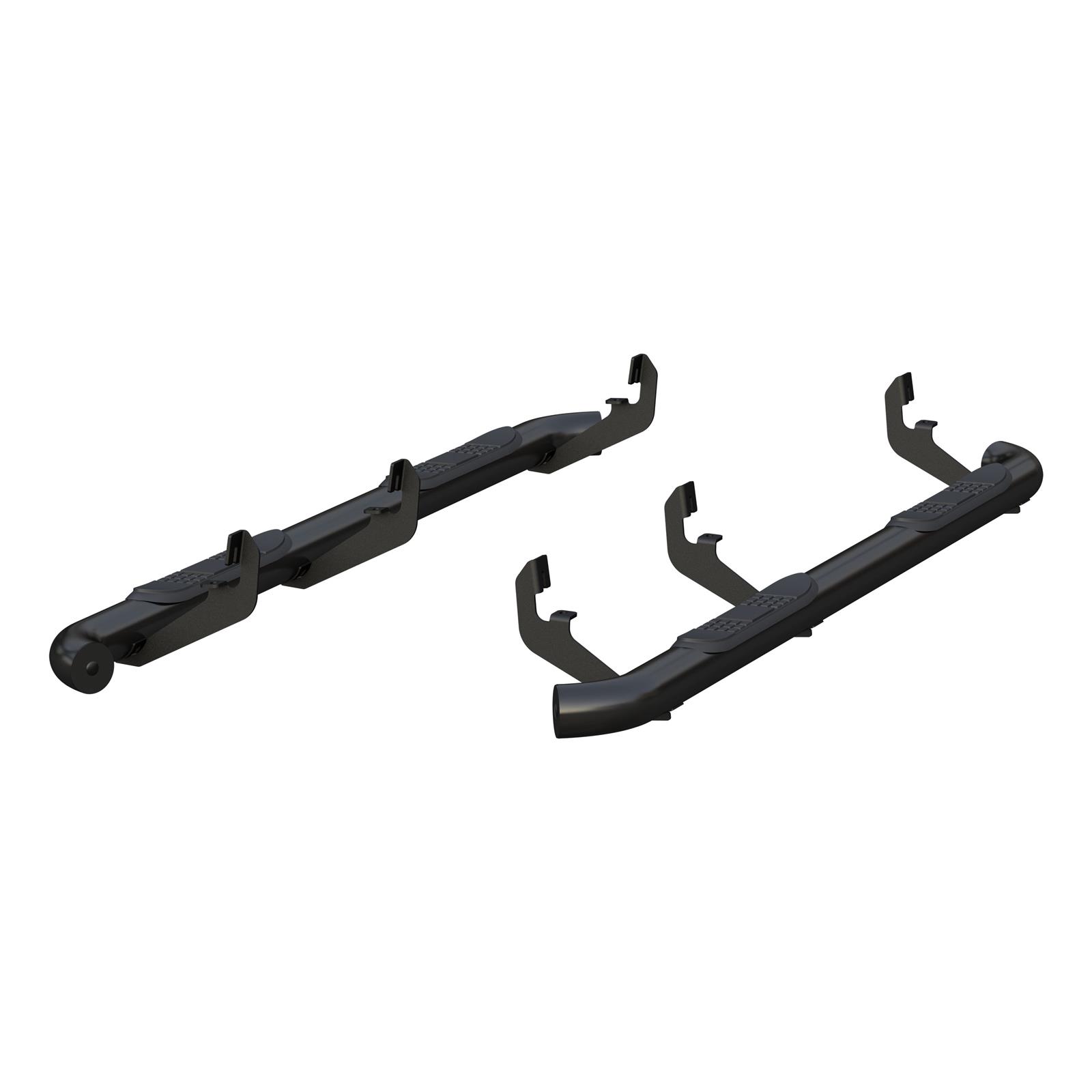 Aries Automotive 3 in. Round Side Bars for 2015-2025 CANYON, COLORADO - 204051 Step Bars, Diameter, Steel, Black Powdercoated, Chevy, GMC, Pair thumbnail 2