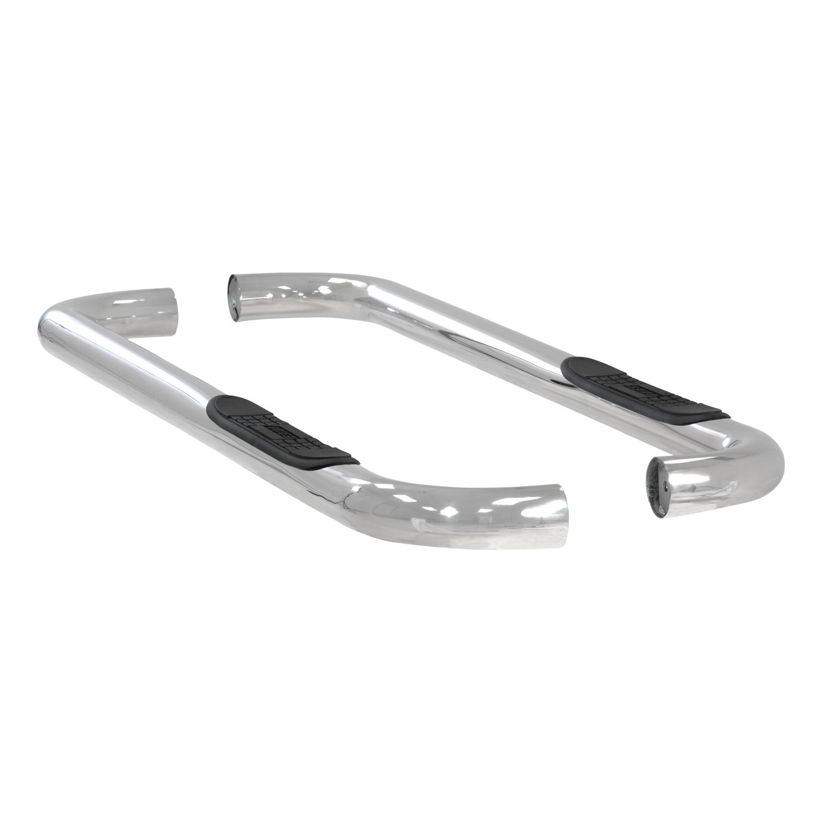 Aries Automotive 3 in. Round Side Bars 205000-2 Step Bars, Diameter, Stainless Steel, Polished, Dodge, Pair thumbnail 2