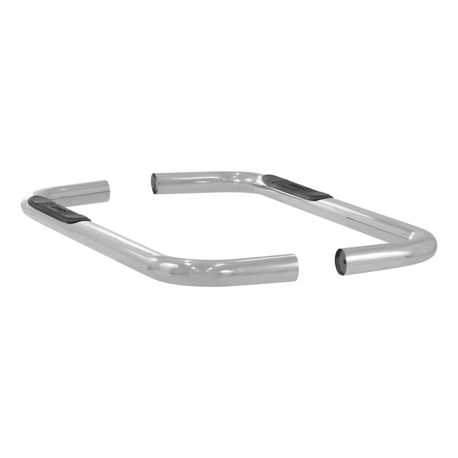 Aries Automotive 3 in. Round Side Bars for 1994-2001 RAM 1500, 2500, 3500 - 205002-2 Step Bars, Diameter, Stainless Steel, Polished, Dodge, Pair thumbnail 3