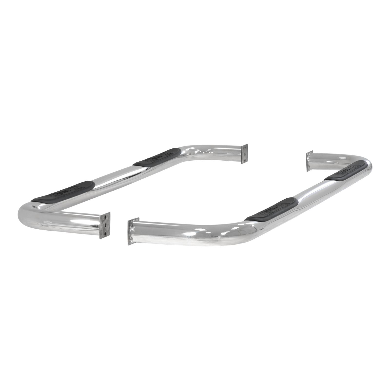 Aries Automotive 3 in. Round Side Bars for 1998-2000 RAM 1500 - 205003-2 Step Bars, Diameter, Stainless Steel, Polished, Dodge, Pair thumbnail 3
