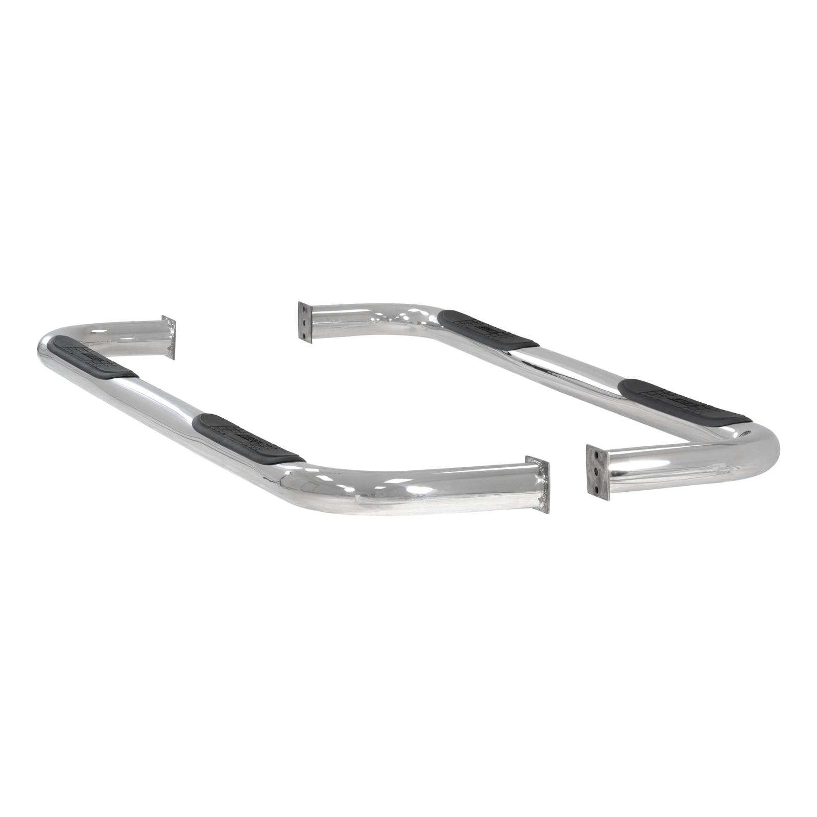 Aries Automotive 3 in. Round Side Bars for 1998-2000 RAM 1500 - 205003-2 Step Bars, Diameter, Stainless Steel, Polished, Dodge, Pair thumbnail 4