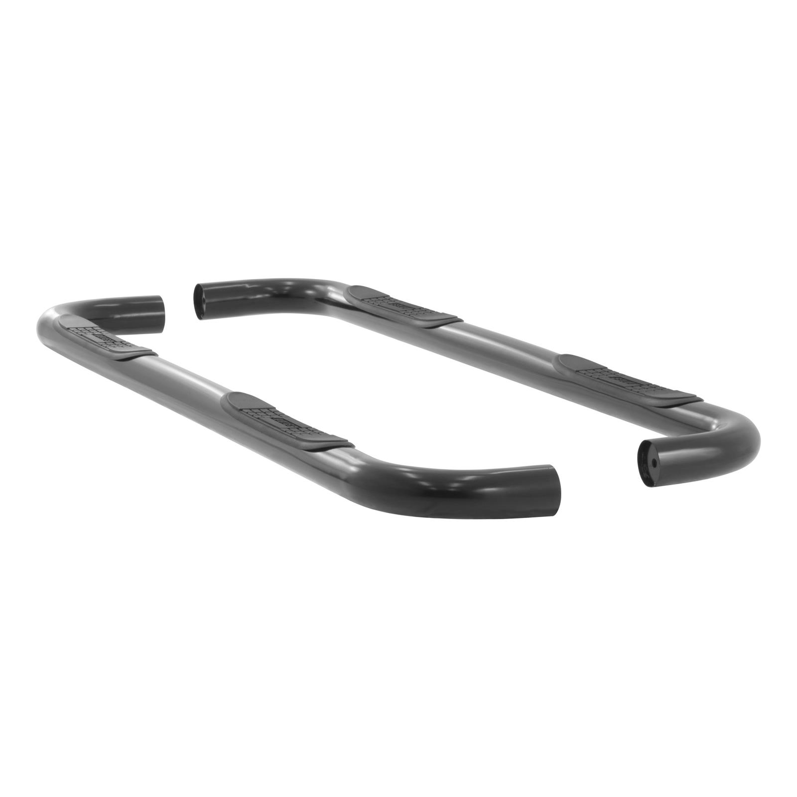 Aries Automotive 3 in. Round Side Bars for 2005-2010 DAKOTA - 205010 Nerf and Step Bars, Bars, Steel, Black Powdercoated, Dodge, Ram, Pair thumbnail 2