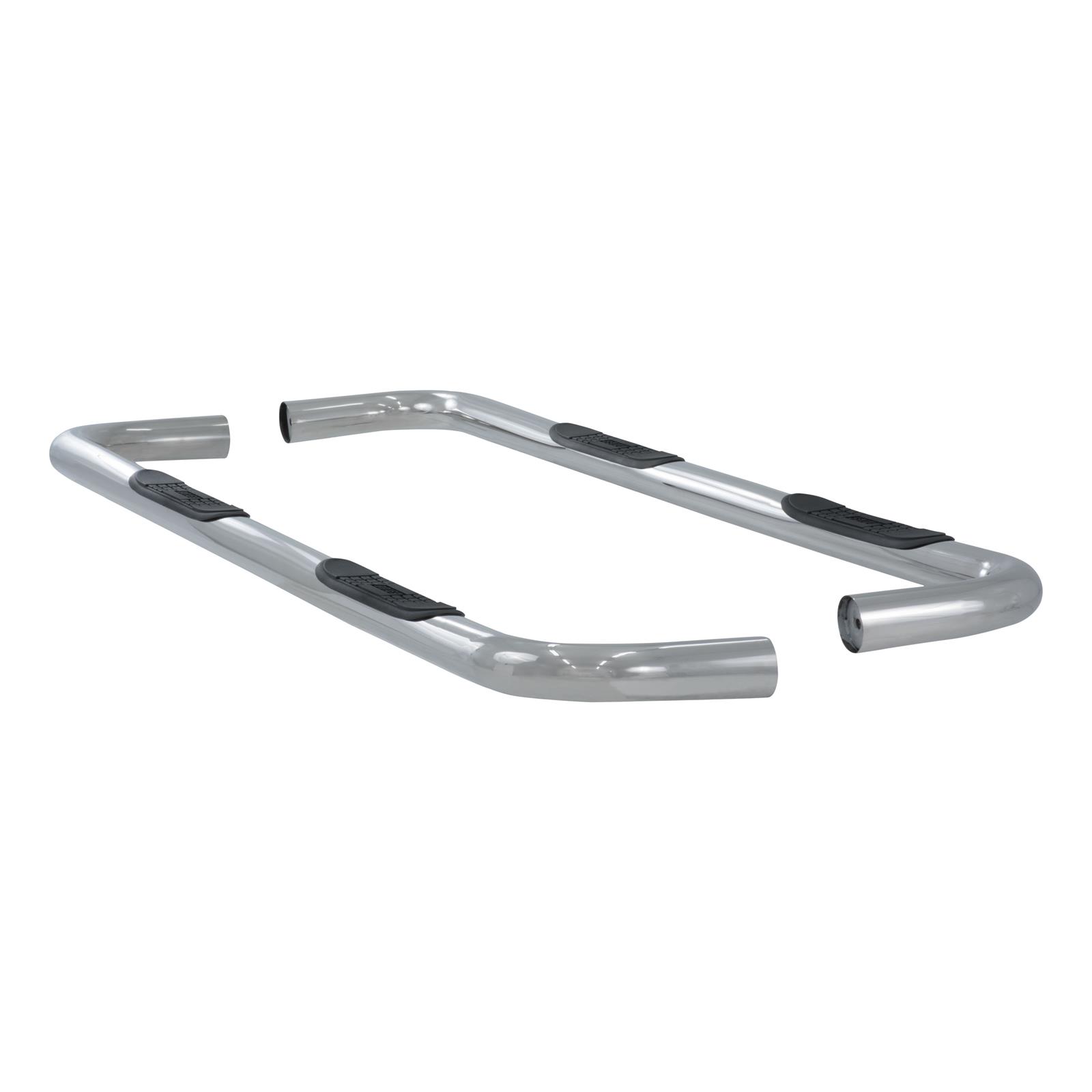 Aries Automotive 3 in. Round Side Bars 205030-2 Nerf bar, Round, Stainless Steel, Polished, 3.000 Diameter, Cab Length, MegaCab, Dodge, RAM, Pair thumbnail 4