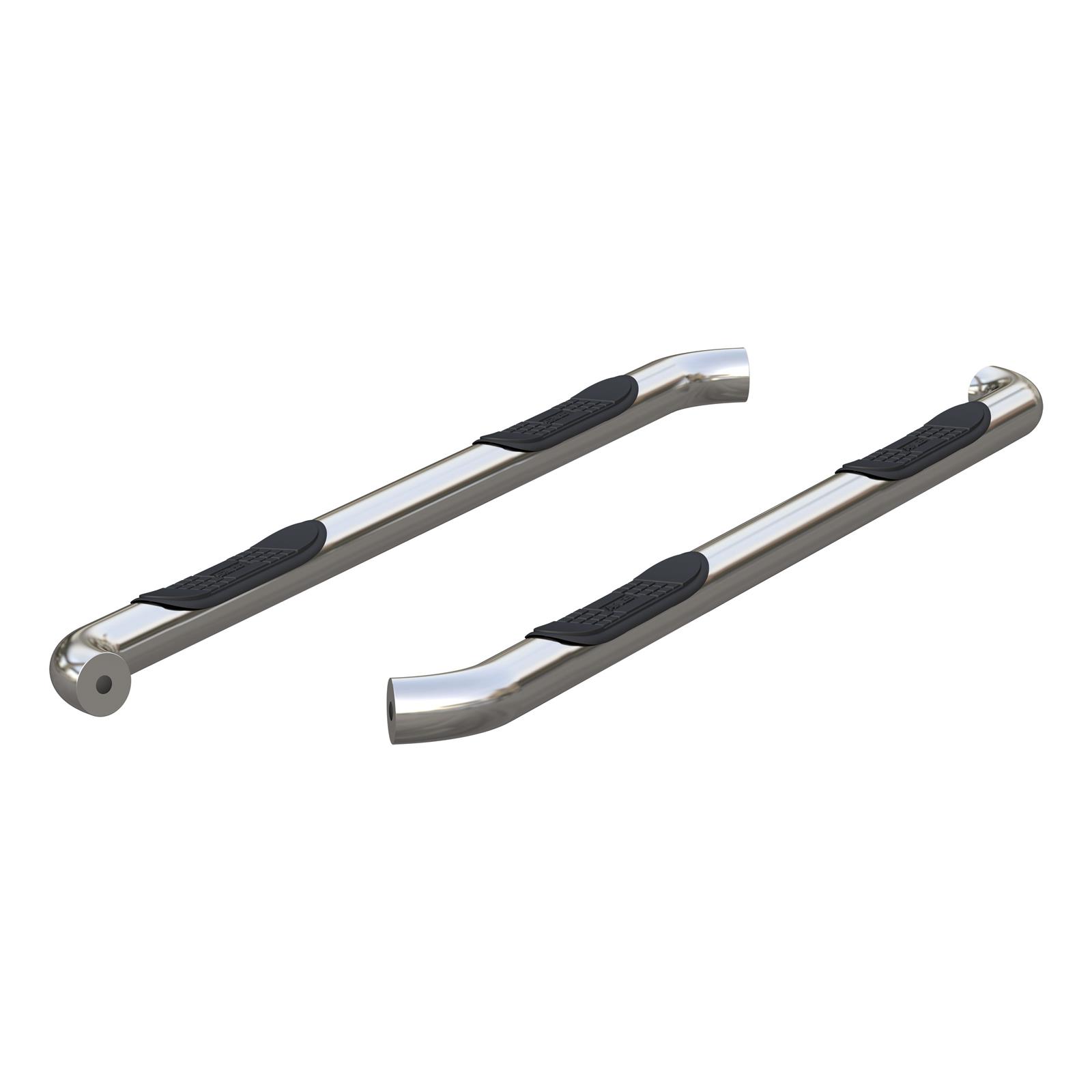 Aries Automotive 3 in. Round Side Bars 205031-2 Nerf and Step Bars, Bars, Stainless Steel, Polished, without OE Skirting, Dodge, Pair thumbnail 3