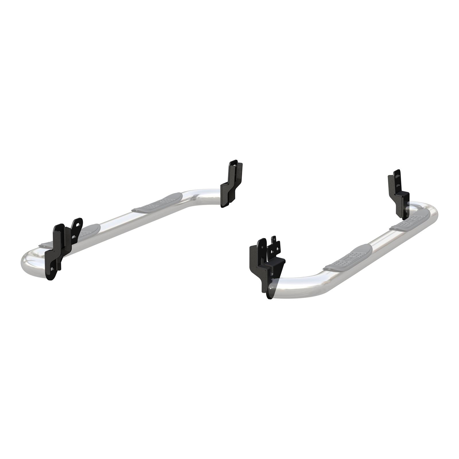 Aries Automotive 3 in. Round Side Bars for 2011-2018 1500, 2019-2024 1500 CLASSIC, 2009-2010 RAM - 205040-2 Nerf and Step Bars, Bars, Stainless Steel, Polished, 3.00 Diameter, Dodge, Pair thumbnail 4