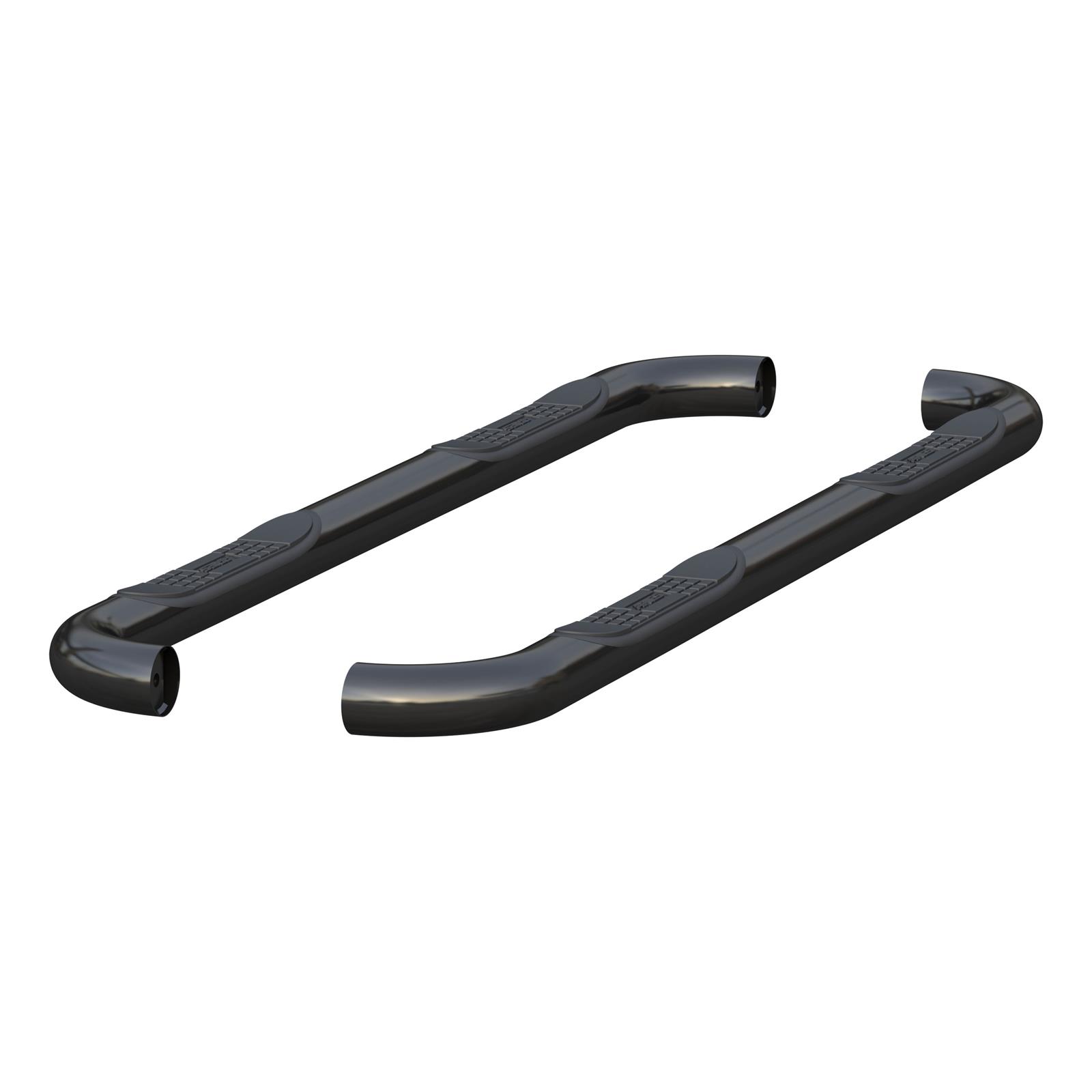 Aries Automotive 3 in. Round Side Bars 205040 Nerf and Step Bars, Steel, Black, Polished, Powdercoated, 3.00 Diameter, Dodge, Pair thumbnail 4