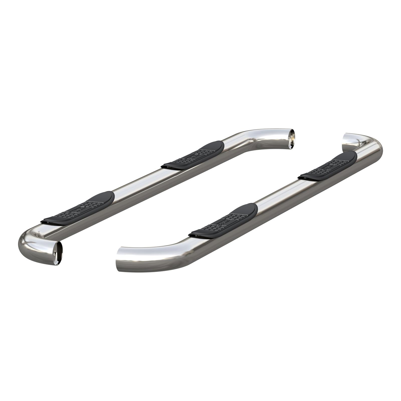 Aries Automotive 3 in. Round Side Bars 205041-2 Nerf and Step Bars, Bars, Stainless Steel, Polished, 3.00 Diameter, Dodge, Pair thumbnail 4