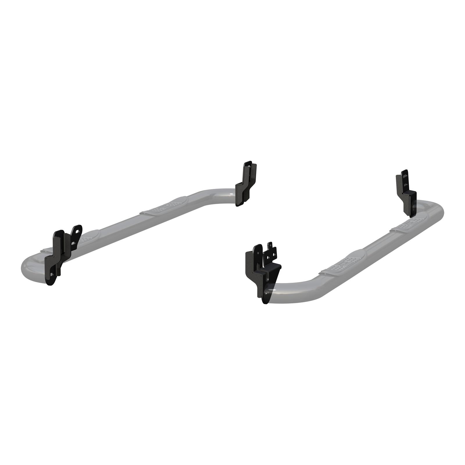 Aries Automotive 3 in. Round Side Bars 205041 Nerf and Step Bars, Bars, Steel, Black, Polished, Powdercoated, 3.00 Diameter, Dodge, Pair thumbnail 4