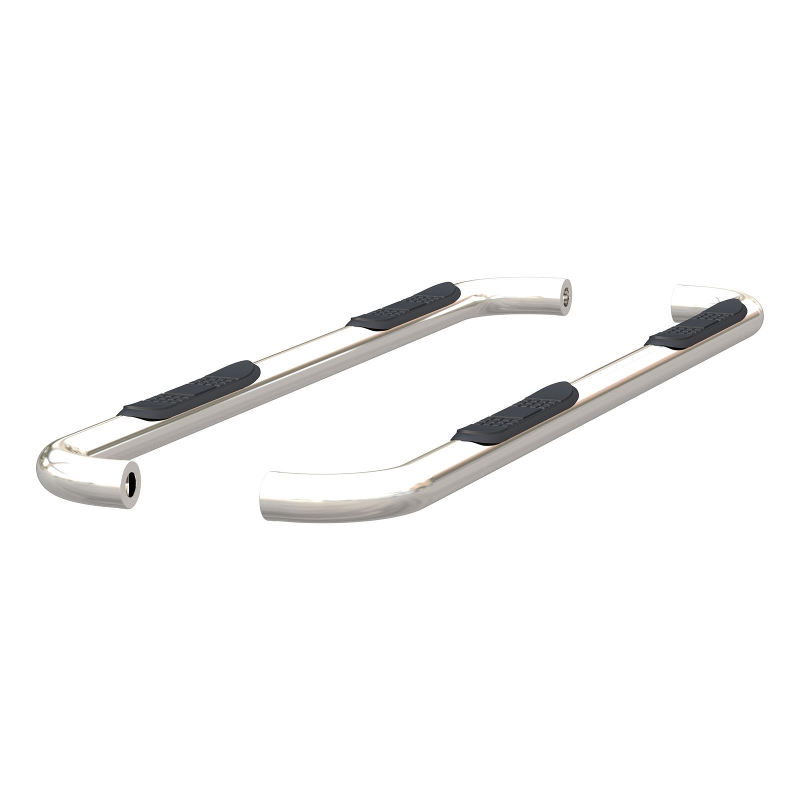 Aries Automotive 3 in. Round Side Bars for 2019-2025 1500 - 205045-2 Nerf and Step Bars, Bars, Stainless Steel, Polished, 3.00 Diameter, Ram, Pair thumbnail 2