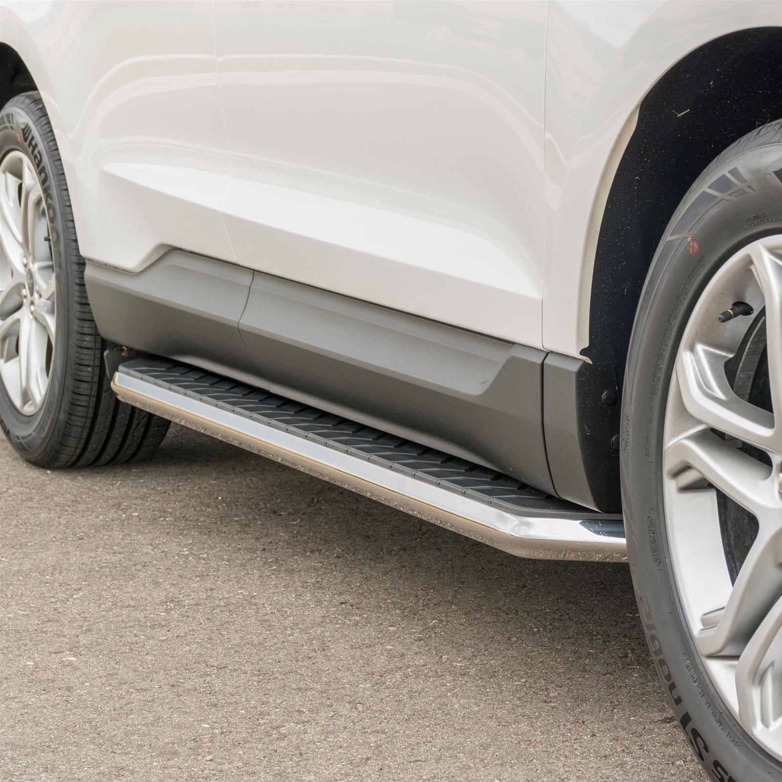 Aries Automotive AeroTread Running Boards 2051002 Boards, Aluminum/Stainless Steel, Polished, Full Length, 70.00 in. Length, Ford, Pair thumbnail 2