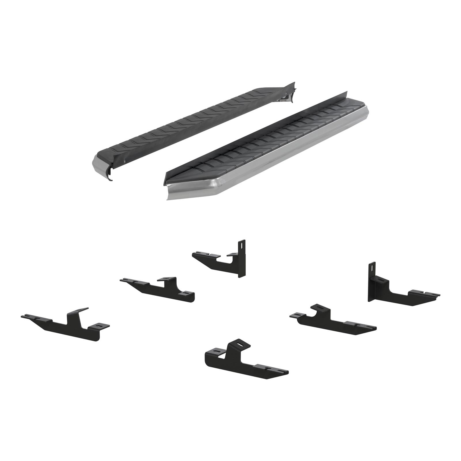 Aries Automotive AeroTread Running Boards for 2009-2015 PILOT - 2051006 Boards, Aluminum/Stainless Steel, Polished, Full Length, 67.00 in. Length, For us on Honda®, Pair thumbnail 4