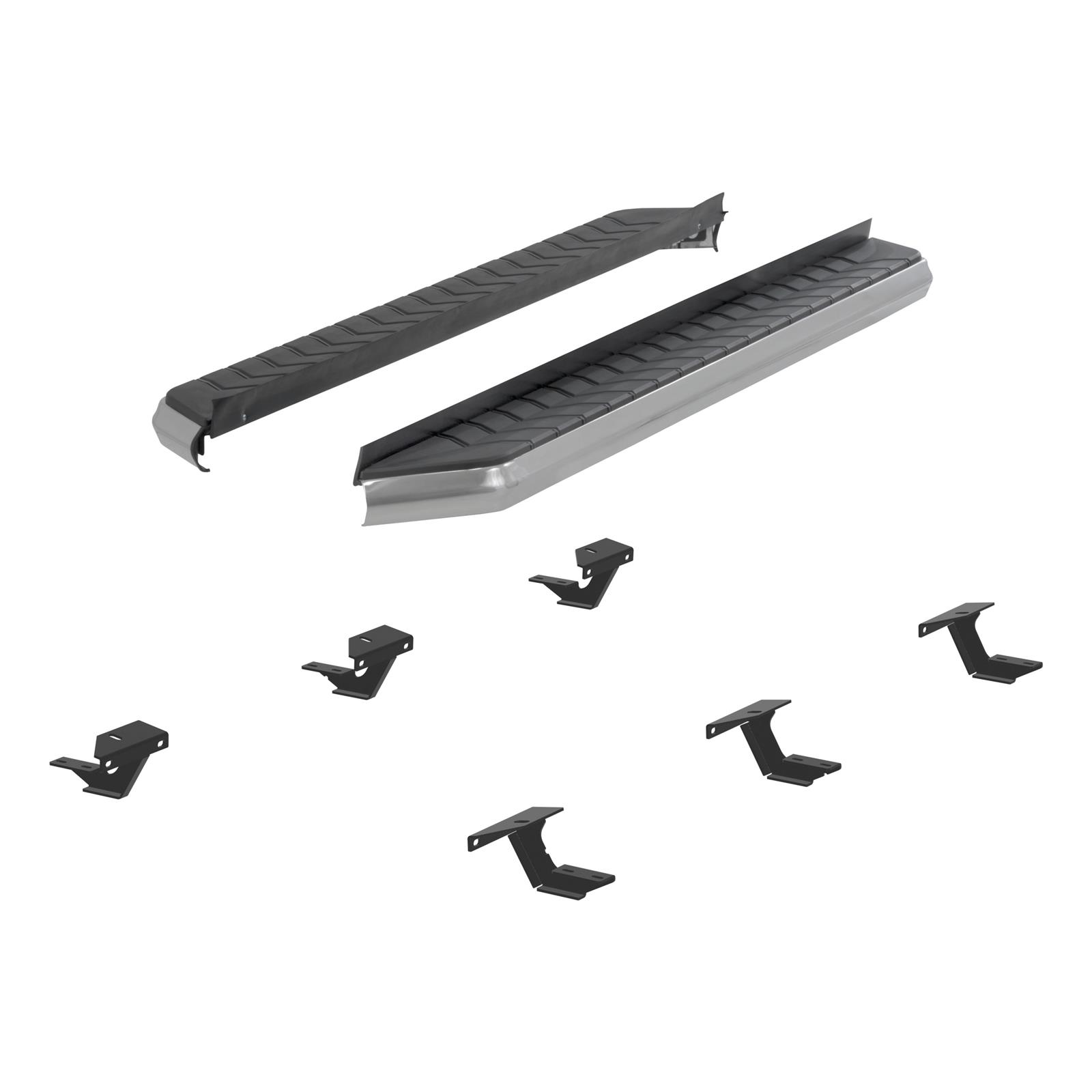 Aries Automotive AeroTread Running Boards 2051009 Boards, Aluminum/Stainless Steel, Polished, Full Length, 67.00 in. Length, Jeep, Pair thumbnail 4