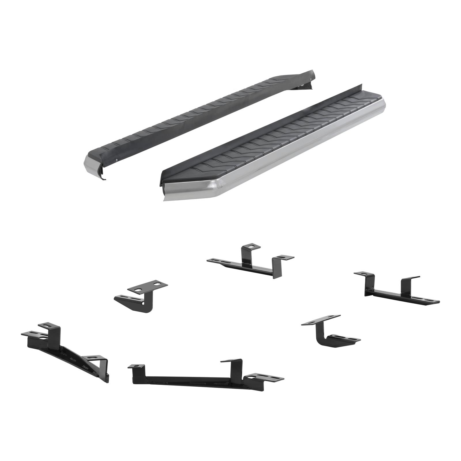 Aries Automotive AeroTread Running Boards for 2007-2013 HIGHLANDER - 2051014 Boards, Aluminum/Stainless Steel, Polished, Full Length, 70.00 in. Length, Toyota, Pair thumbnail 4