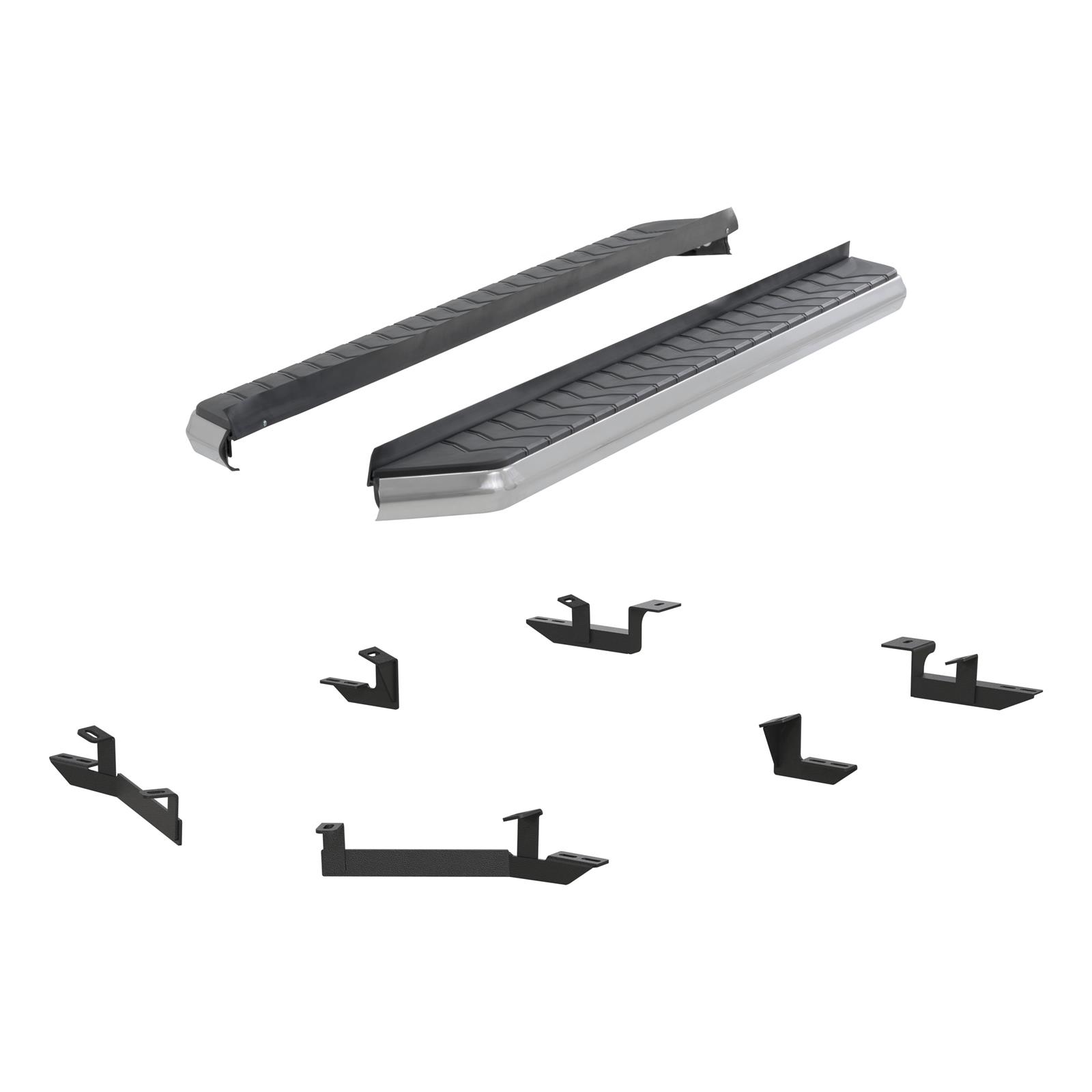 Aries Automotive AeroTread Running Boards for 2014-2020 HIGHLANDER - 2051015 Boards, Aluminum/Stainless Steel, Polished, Full Length, 70.00 in. Length, Toyota, Pair thumbnail 2