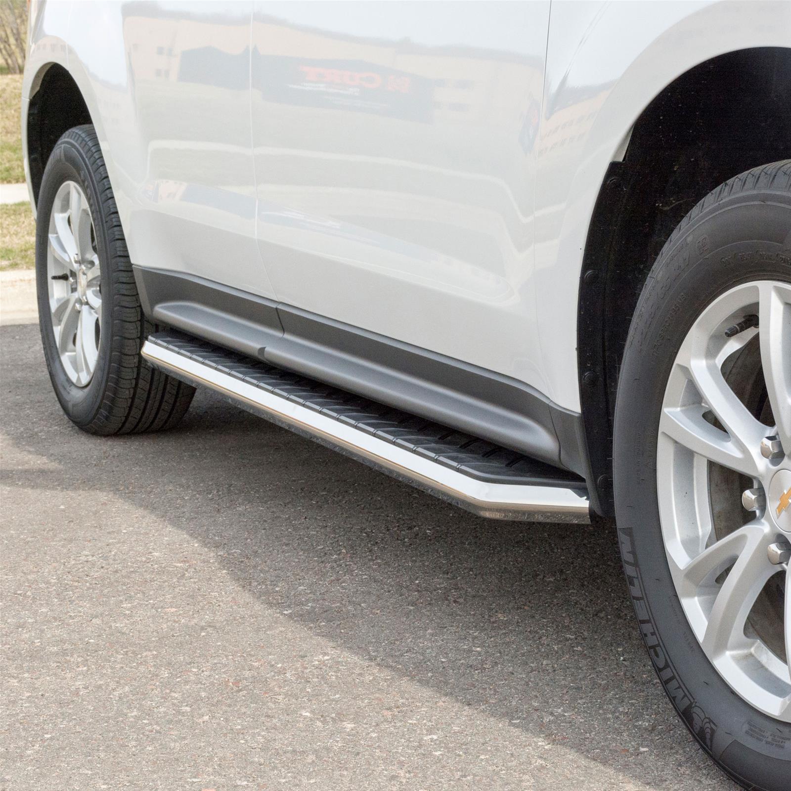 Aries Automotive AeroTread Running Boards 2051022 Boards, Aluminum/Stainless Steel, Polished, Full Length, 73.00 in. Length, Chevrolet, GMC, Pair thumbnail 2