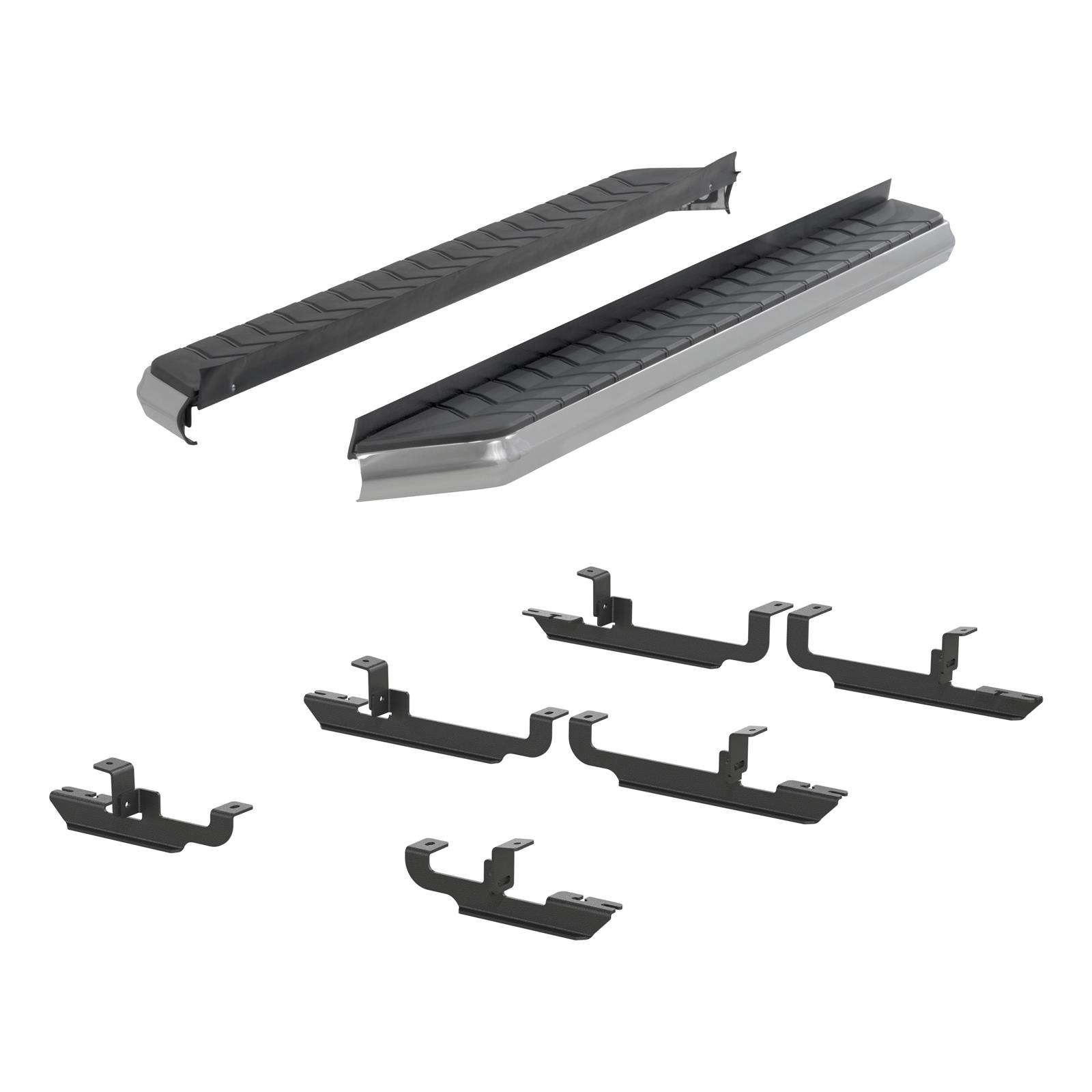 Aries Automotive AeroTread Running Boards for 2015-2023 RENEGADE - 2051023 Boards, Aluminum/Stainless Steel, Polished, Full Length, 67.00 in. Length, Jeep, Pair thumbnail 2
