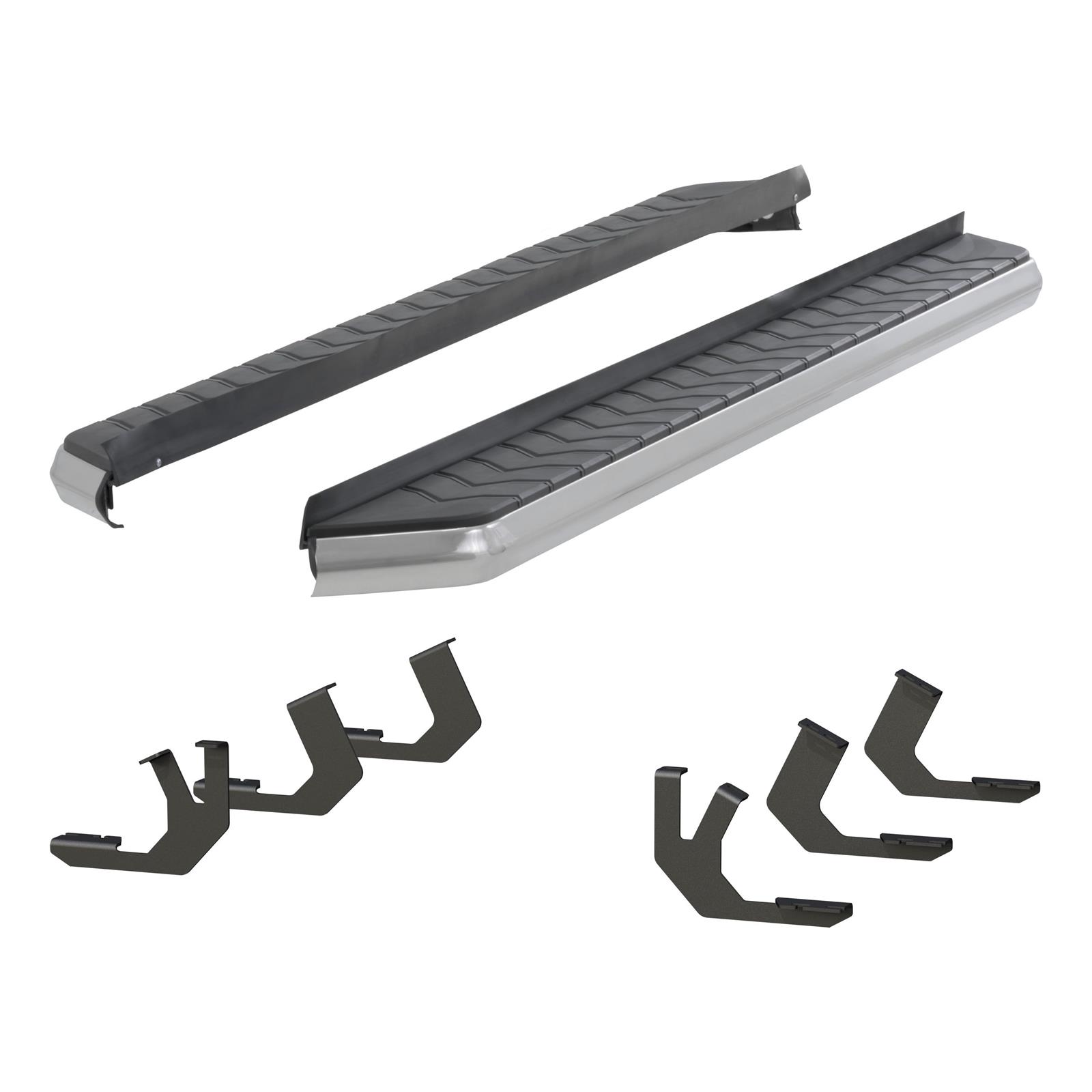 Aries Automotive AeroTread Running Boards for 2014-2024 4RUNNER - 2051025 Boards, Aluminum/Stainless Steel, Polished, Full Length, 70.00 in. Length, Toyota, Pair thumbnail 2