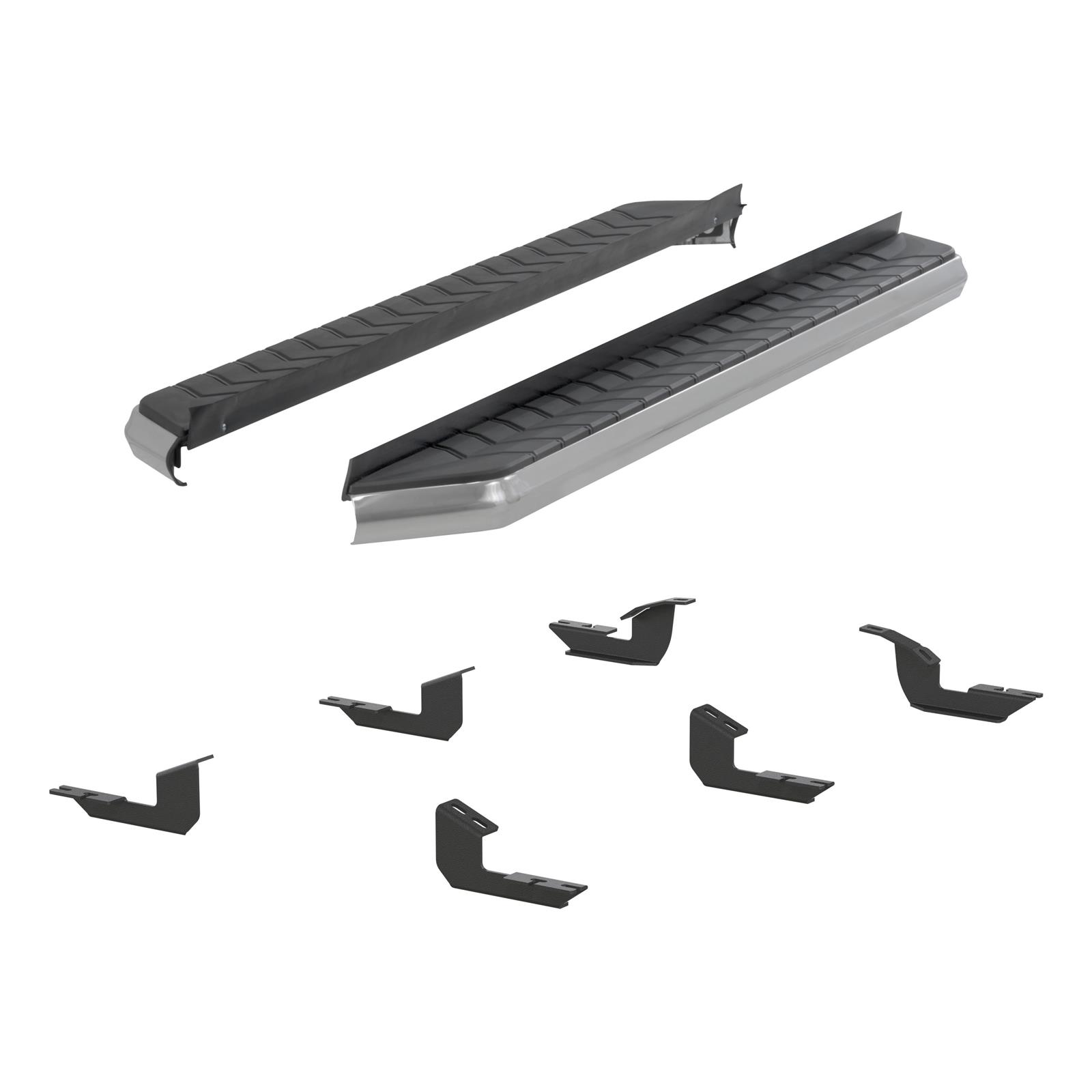 Aries Automotive AeroTread Running Boards for 2014-2024 4RUNNER - 2051027 Boards, Aluminum/Stainless Steel, Polished, Full Length, 67.00 in. Length, Toyota, Pair thumbnail 4