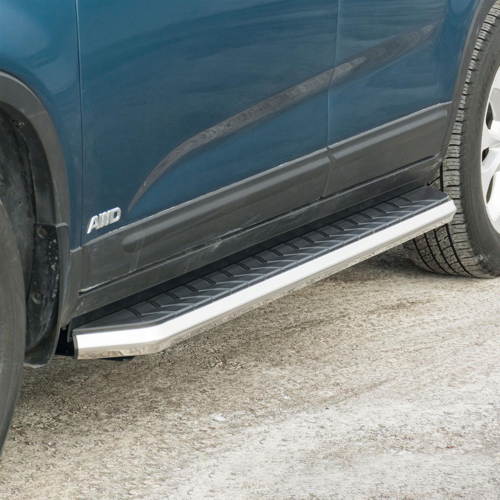Aries Automotive AeroTread Running Boards for 2014-2020 SORENTO - 2051028 Boards, Aluminum/Stainless Steel, Polished, Full Length, 67.00 in. Length, For Kia, Pair thumbnail 2