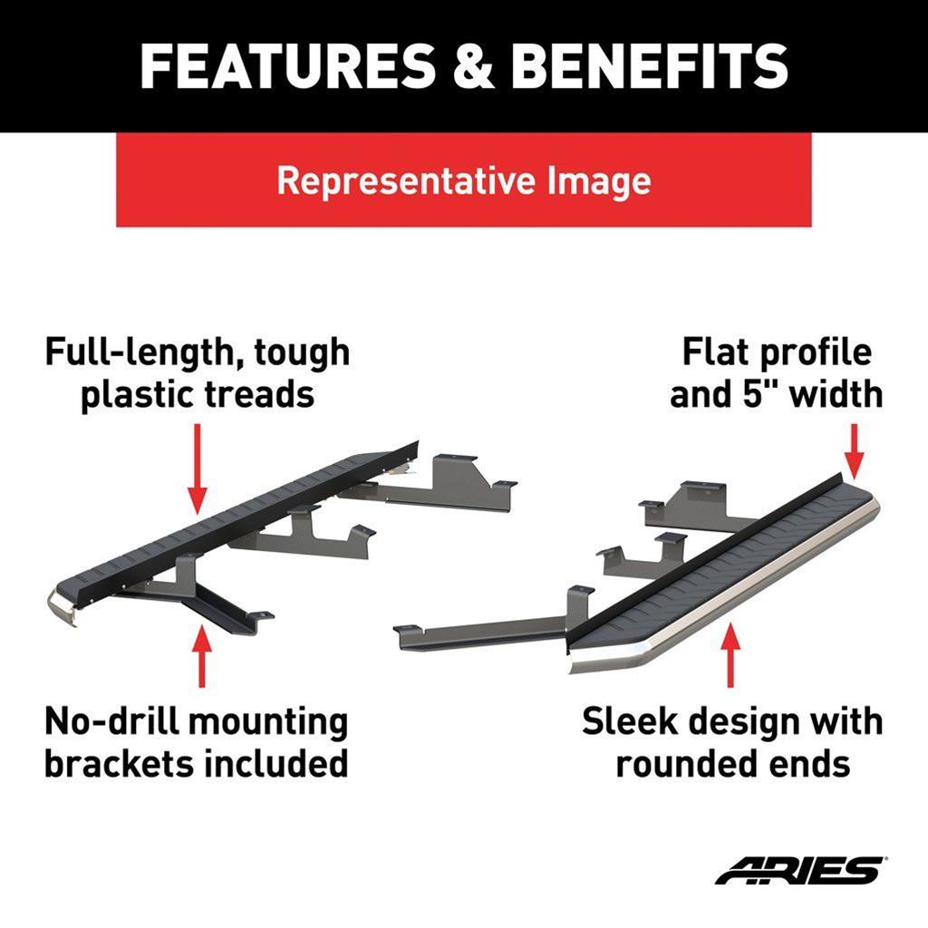 ARIES Automotive - Running Boards, Nerf Bars and Rock Sliders for 2019-2025 BLAZER 2051041 Step Bars, 2019-2020 Chevrolet Blazer All thumbnail 7