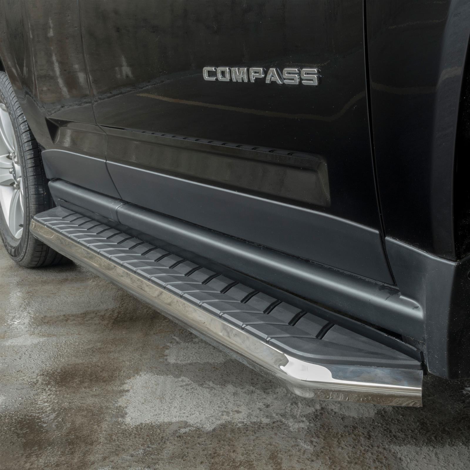 Aries Automotive AeroTread Running Boards 2051867 Boards, Aluminum/Stainless Steel, Polished, Full Length, 67.00 in. Length, Dodge, Pair thumbnail 2