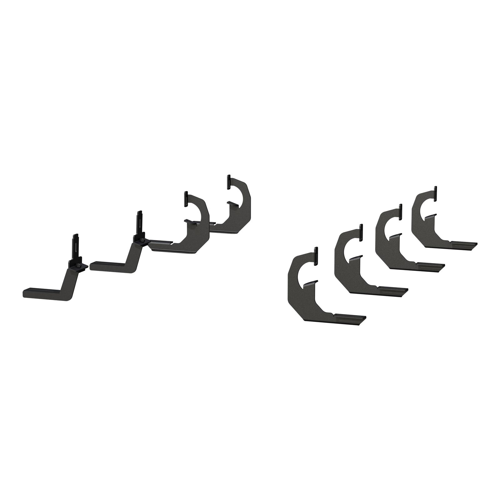Aries Automotive VersaTrac Mounting Brackets 2055102 Brackets, Carbon Steel, Black Powdercoated, Running Board, Chevrolet, GMC, Kit thumbnail 2
