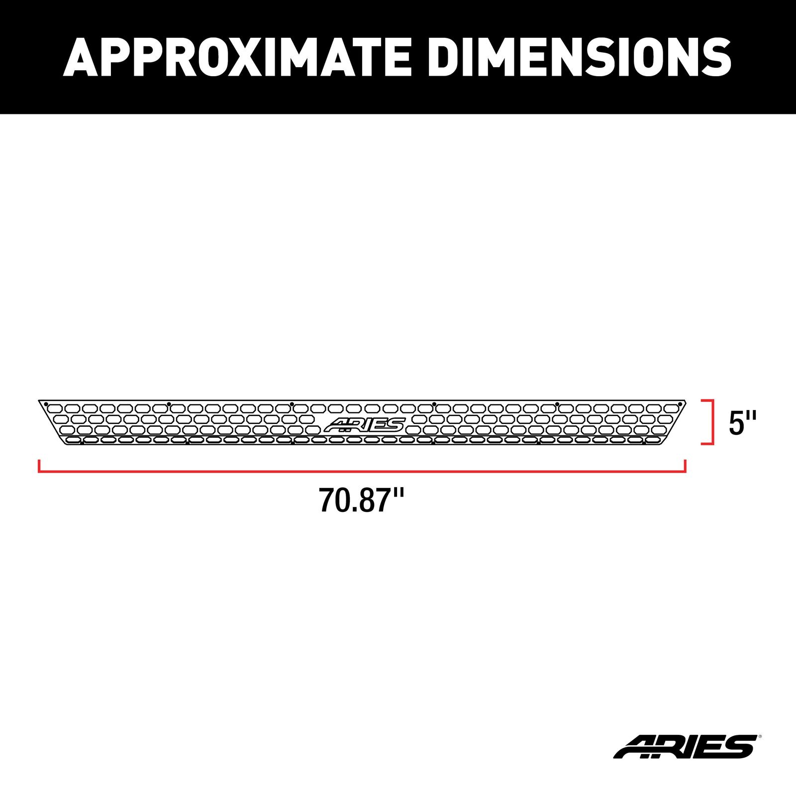 ARIES Automotive Nerf Bar and Step Components 2055185 Pad For Advantedge 85" --Raw thumbnail 6