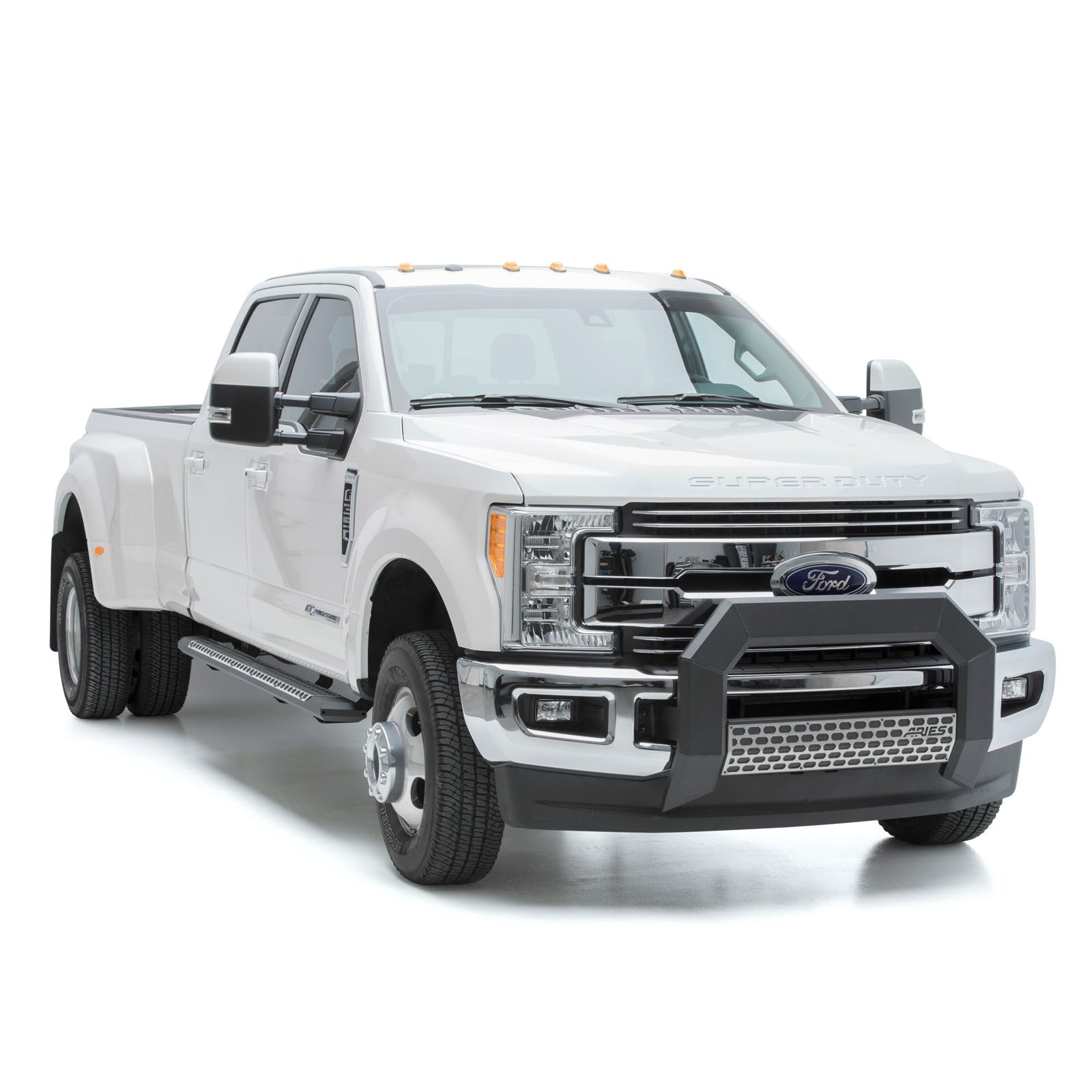 Aries Automotive AdvantEDGE Cover Plates 2055192 Grille Guard Components, Plate, AdvantEDGE, Bull Bar, Aluminum, Natural, Without Lights, Each thumbnail 2