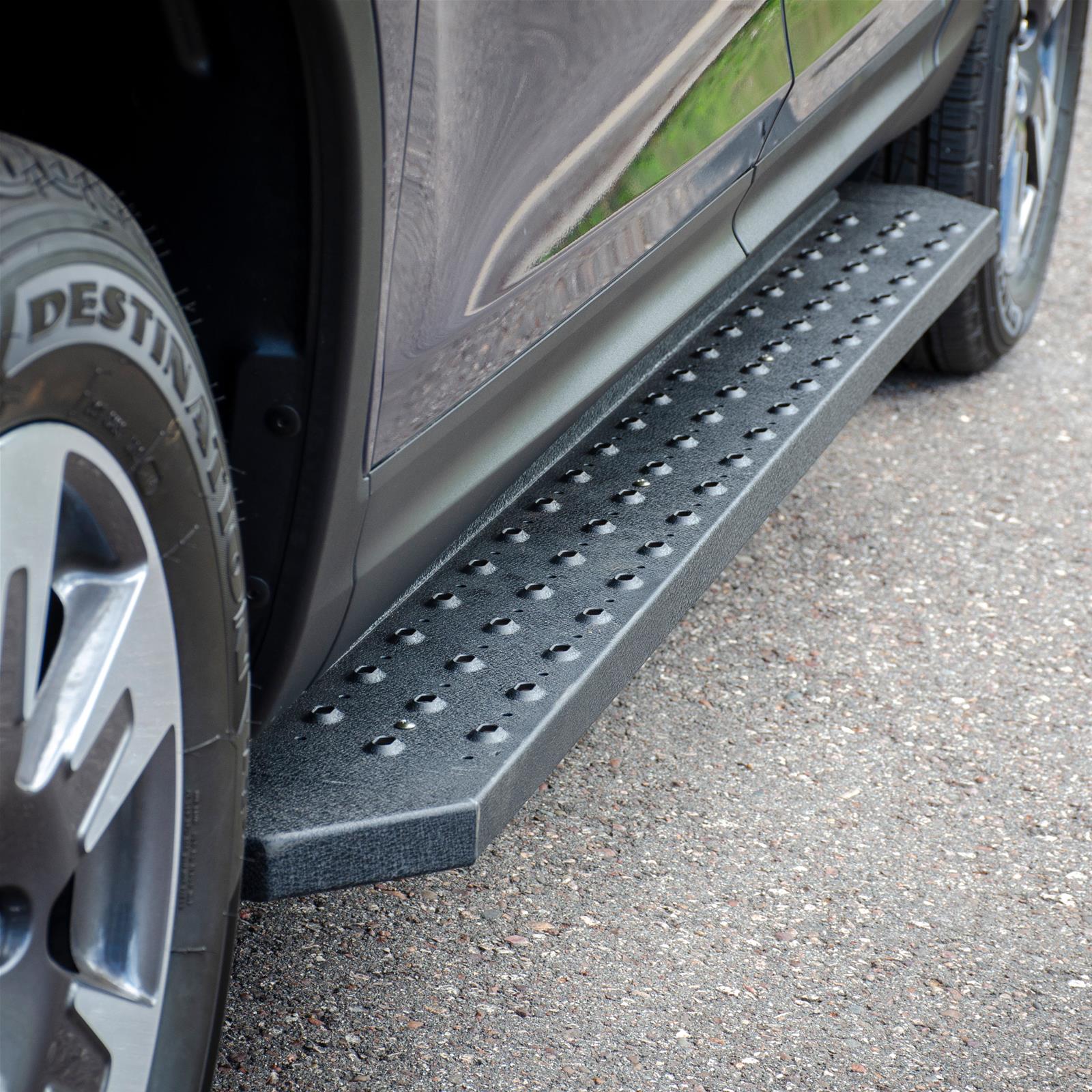 Aries Automotive RidgeStep Running Boards for 2017-2018 RIDGELINE - 2055538 Boards, Carbon Steel, Black Powdercoated, Textured, 6 1/2 in. Boards, 85.00 in. Length, For use on Honda®, Pair thumbnail 3