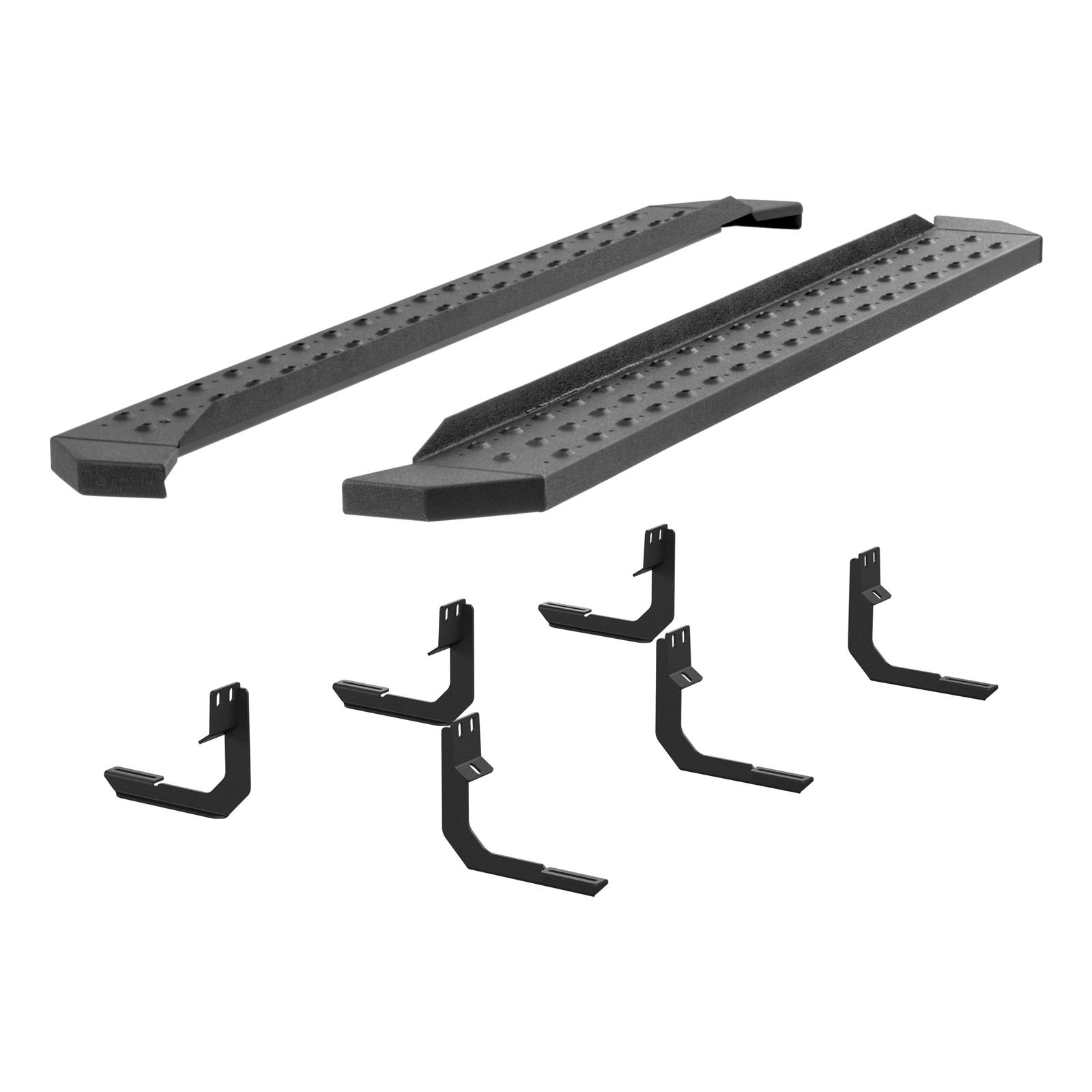 Aries Automotive RidgeStep Running Boards for 2004-2018 TITAN - 2055543 Boards, RidgeStep, Steel, Black Powdercoated, Cab Position, 75.00 in. Length, Nissan, Pair thumbnail 4