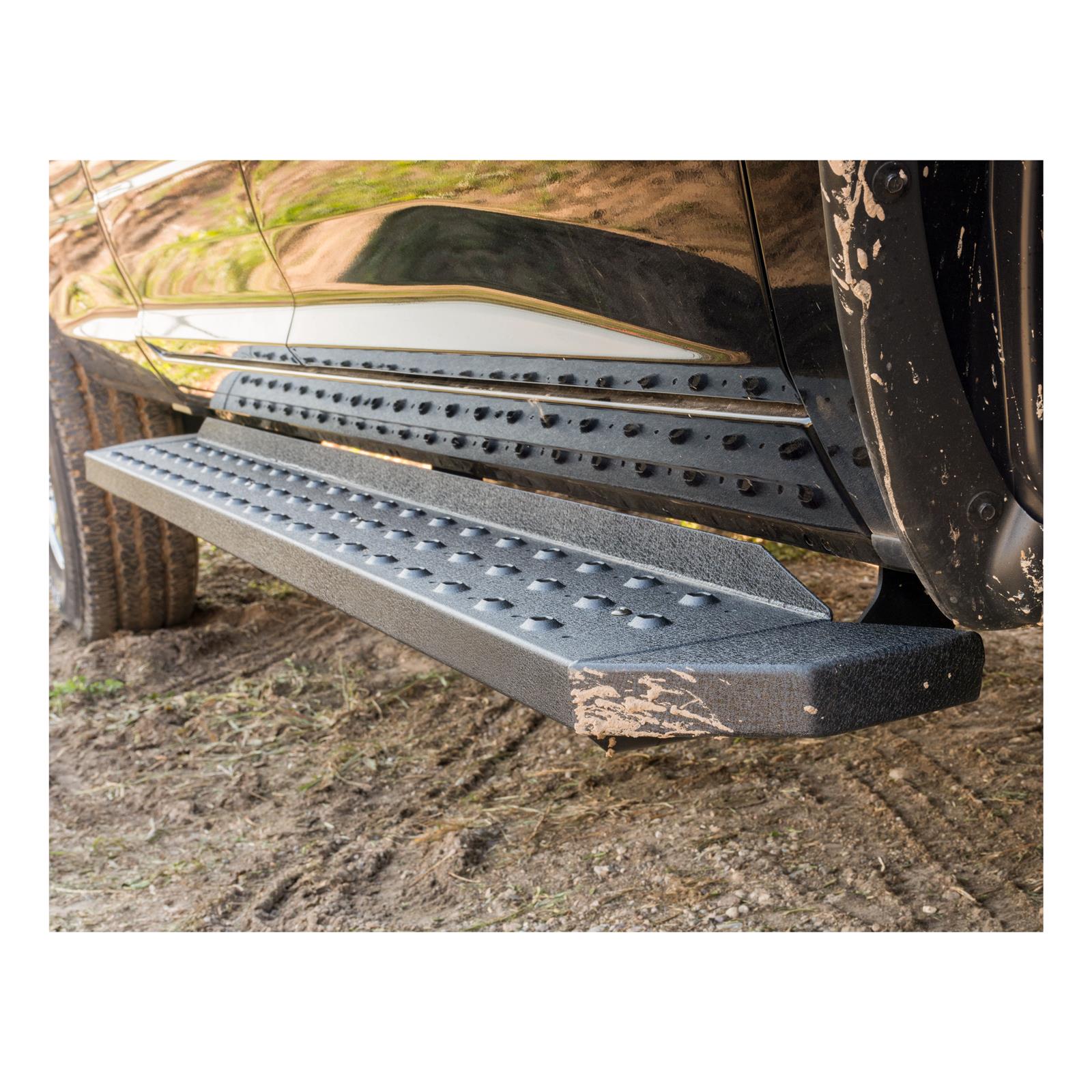 Aries Automotive RidgeStep Running Boards 2055552 Boards, Carbon Steel, Black Powdercoated, Textured, 6 1/2 in. Boards, 85.00 in. Length, Ford, Pair thumbnail 2