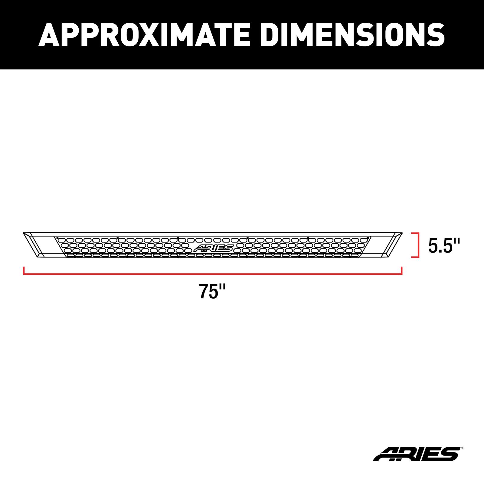 ARIES Automotive 2055875 Aries Automotive AdvantEDGE 5.5 in. Side