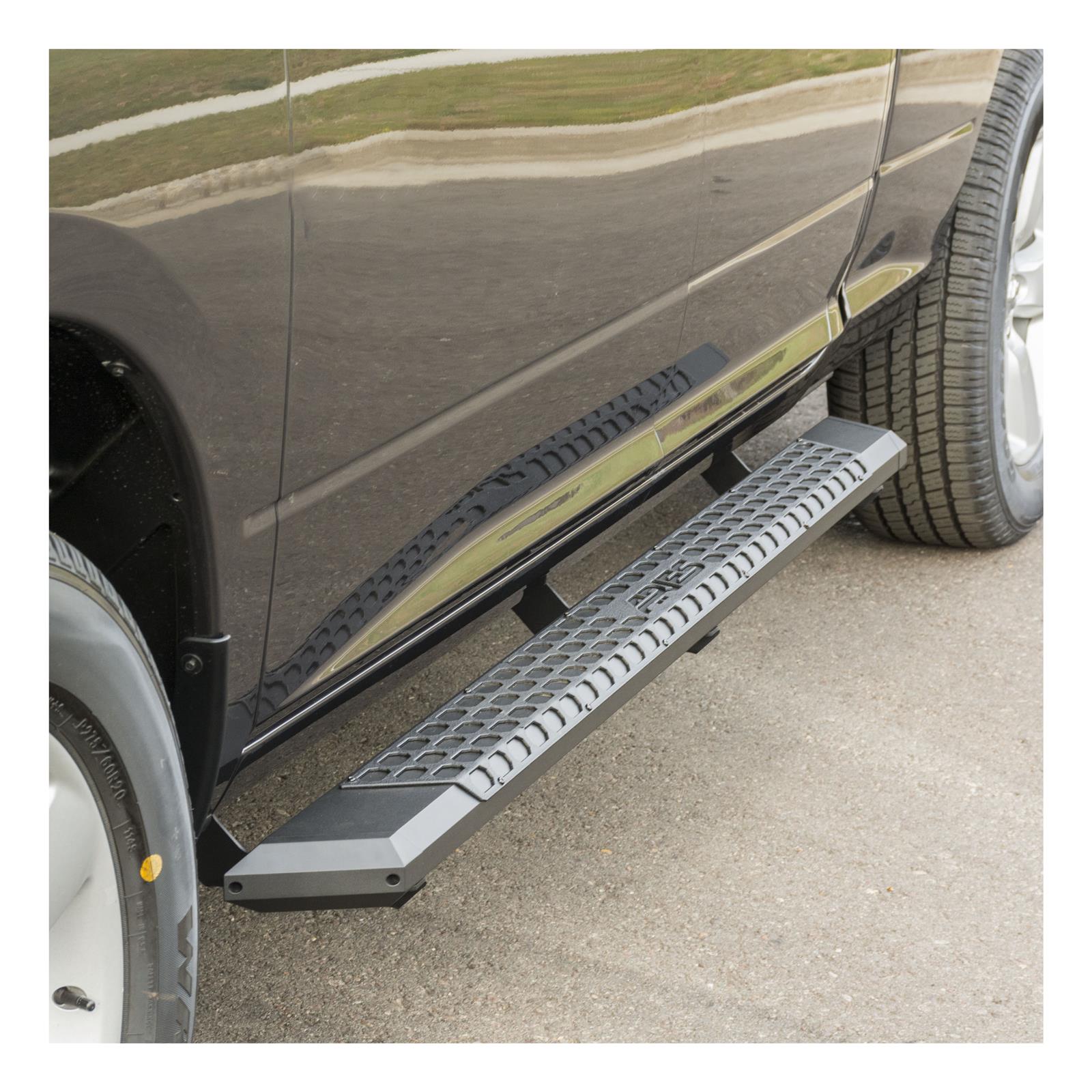 Aries Automotive AdvantEDGE 5.5 in. Side Bars 2055985 Step Bars, Diameter, Aluminum, Black Powdercoated, Pair