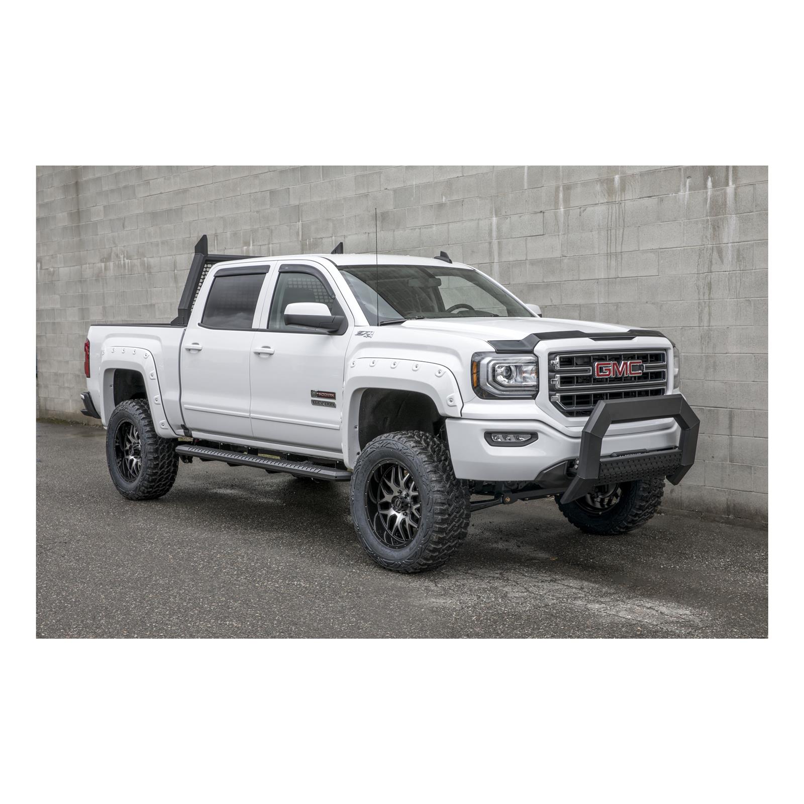 Aries Automotive AdvantEDGE 5.5 in. Side Bars 2055991 Step Bars, Diameter, Aluminum, Black Powdercoated, Ford, Ram, Pair thumbnail 2