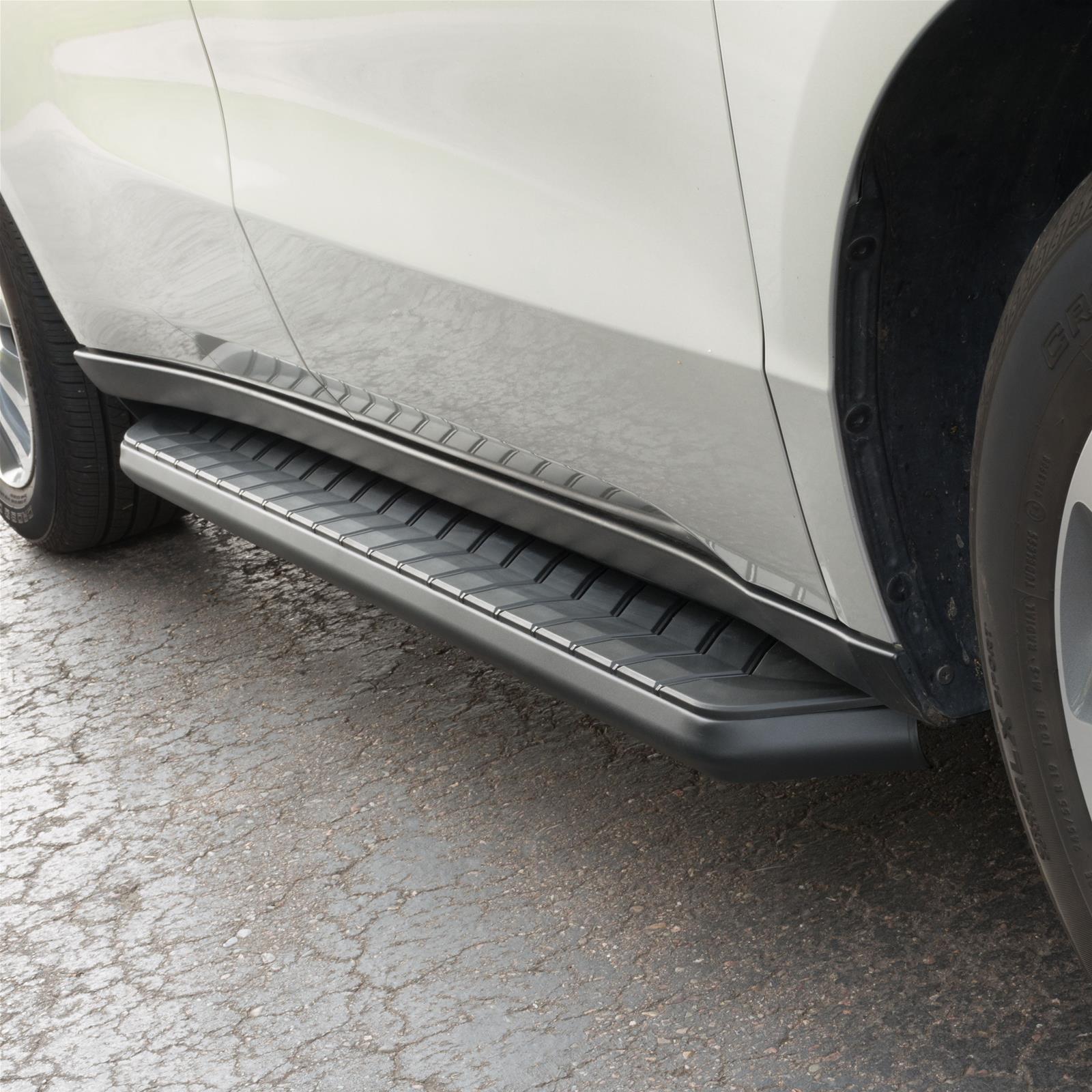Aries Automotive AeroTread Running Boards 2061001 Boards, Aluminum/Stainless Steel, Black Powdercoated, 5 in. Boards, 70.00 in. Length, For use on Acura®, Pair