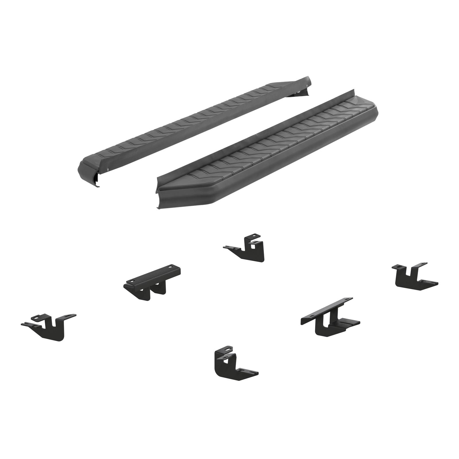Aries Automotive AeroTread Running Boards 2061002 Boards, Aluminum/Stainless Steel, Black Powdercoated, 5 in. Boards, 70.00 in. Length, Ford, Pair thumbnail 2