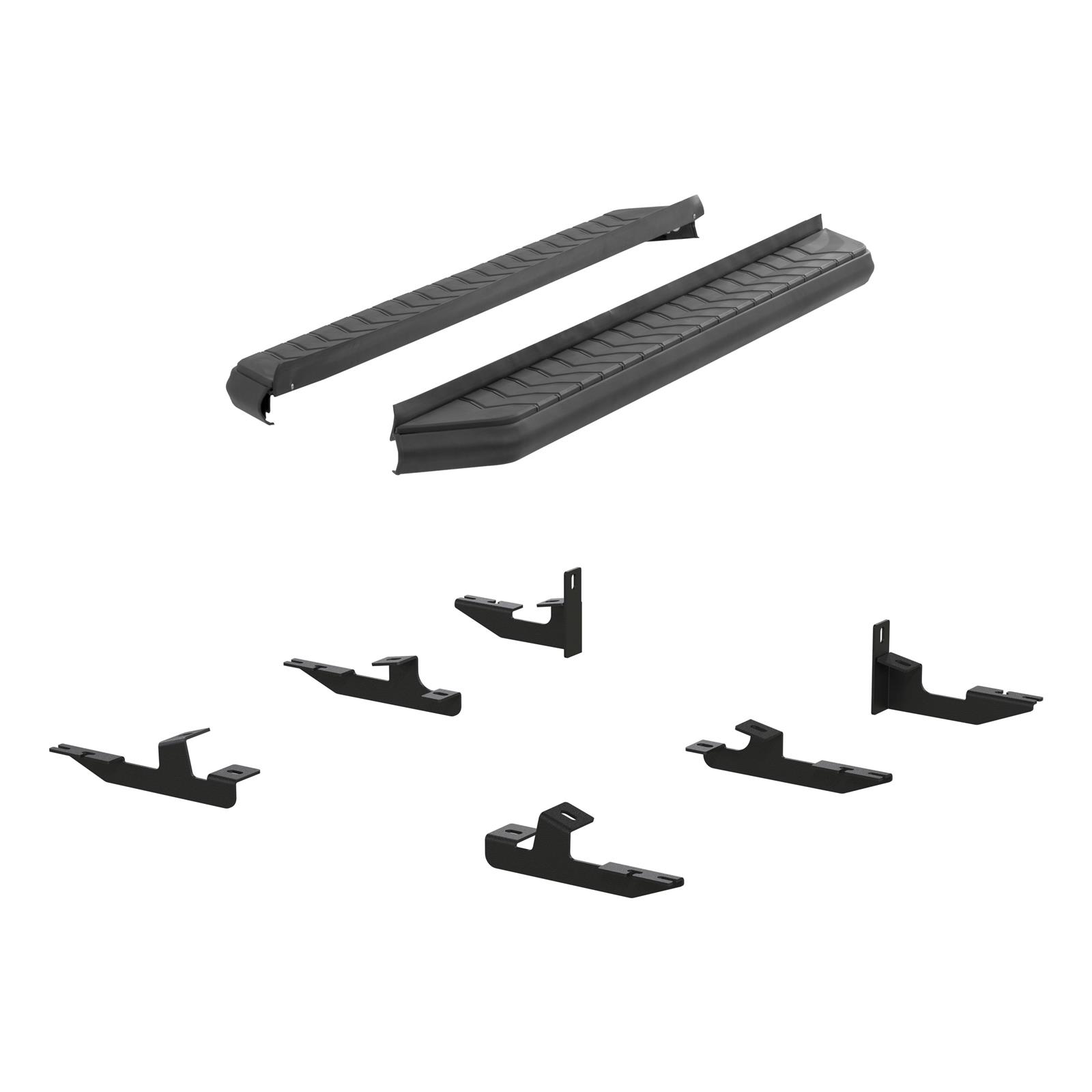 Aries Automotive AeroTread Running Boards 2061006 Boards, Aluminum/Stainless Steel, Black Powdercoated, 5 in. Boards, 67.00 in. Length, For use on Honda®, Pair thumbnail 2