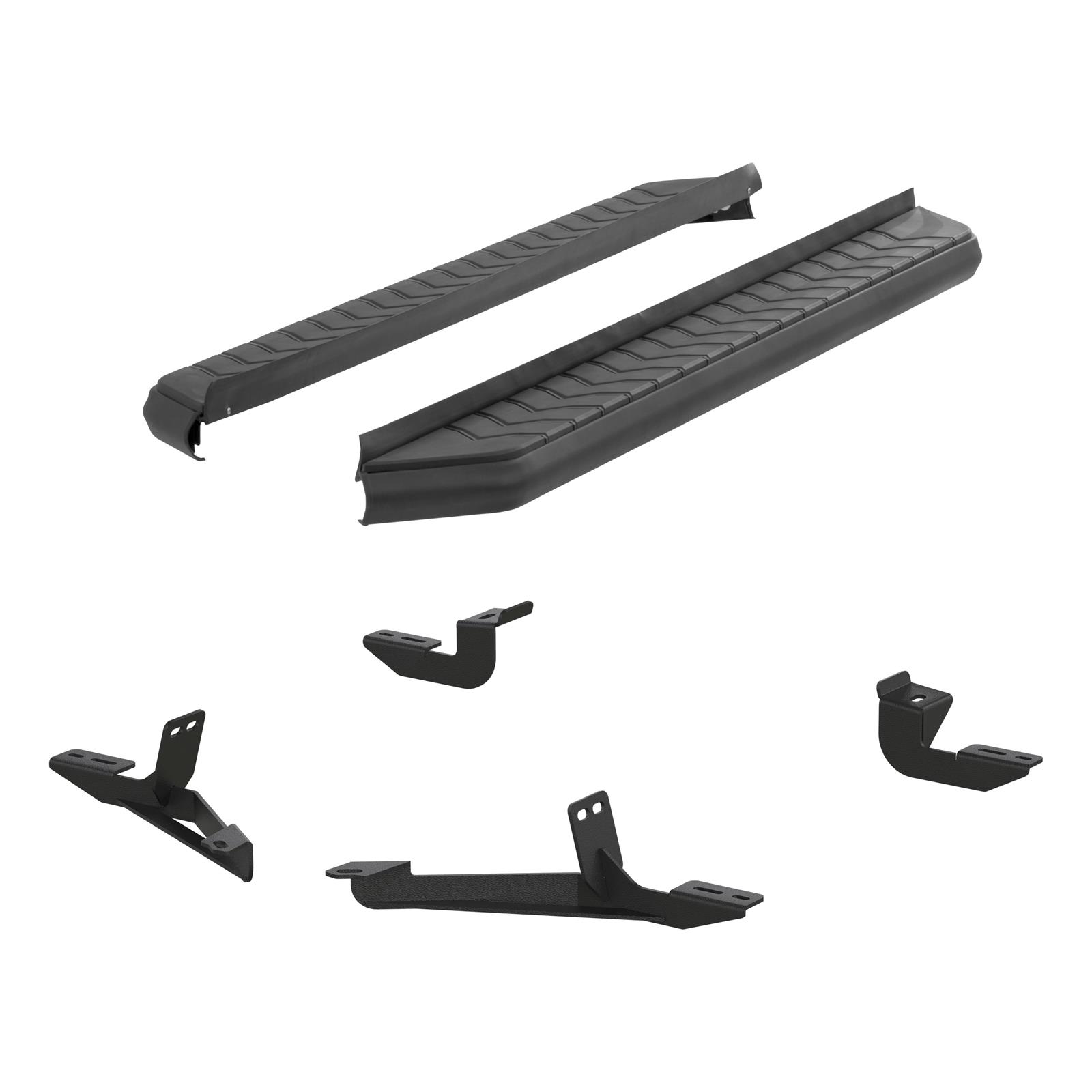 Aries Automotive AeroTread Running Boards 2061018 Boards, Aluminum/Stainless Steel, Black Powdercoated, 5 in. Boards, 67.00 in. Length, Toyota, Pair thumbnail 2