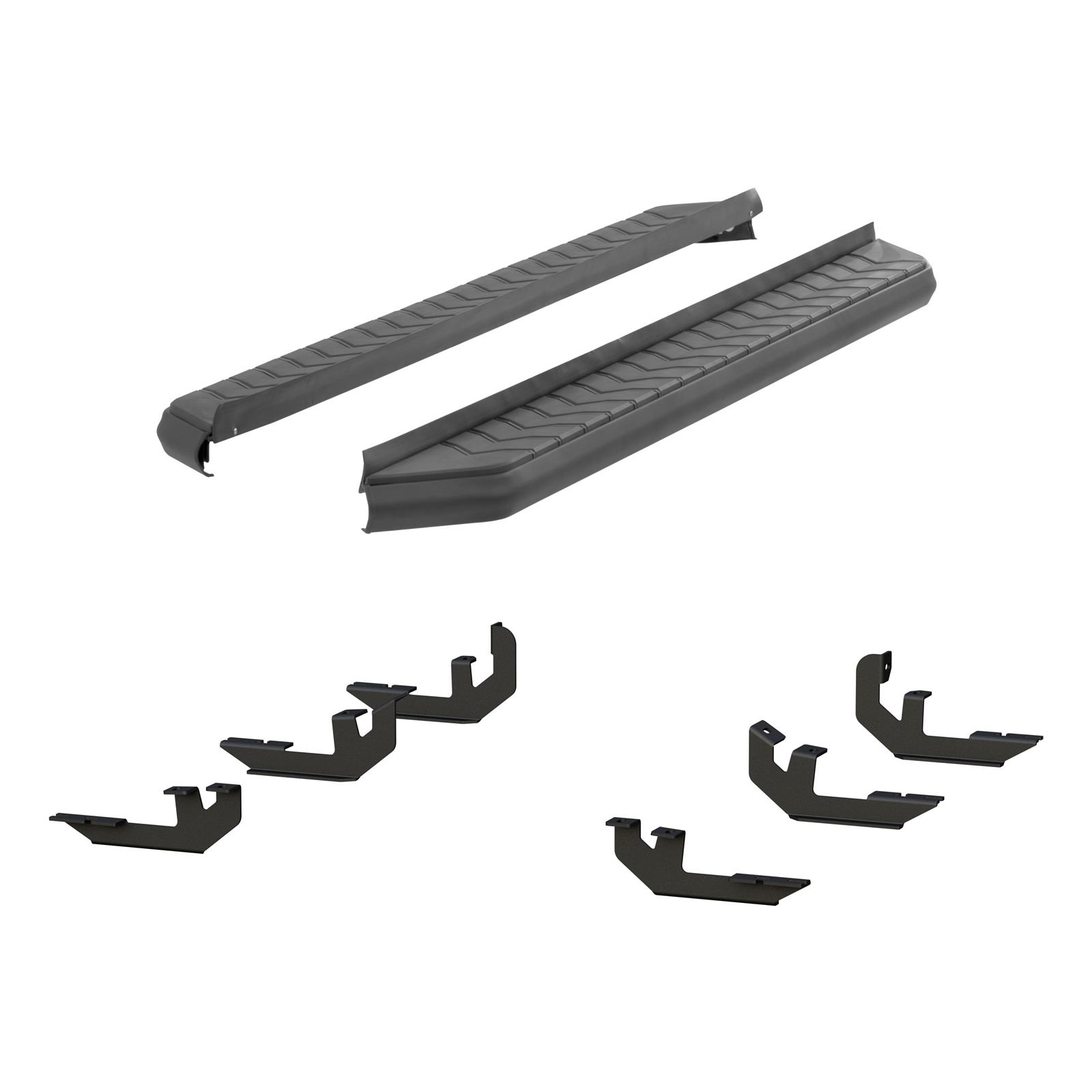 Aries Automotive AeroTread Running Boards 2061029 Boards, Aluminum/Stainless Steel, Black Powdercoated, 5 in. Boards, 70.00 in. Length, For use on Honda®, Pair thumbnail 2